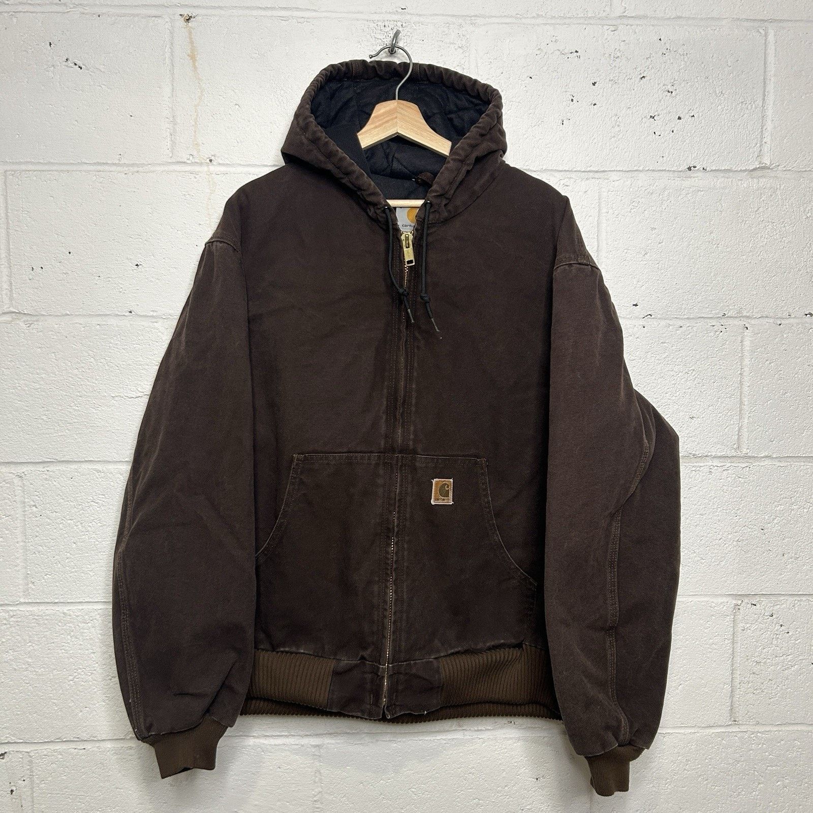 Carhartt Vintage Carhartt Hooded Active Jacket “Army Green” J130 