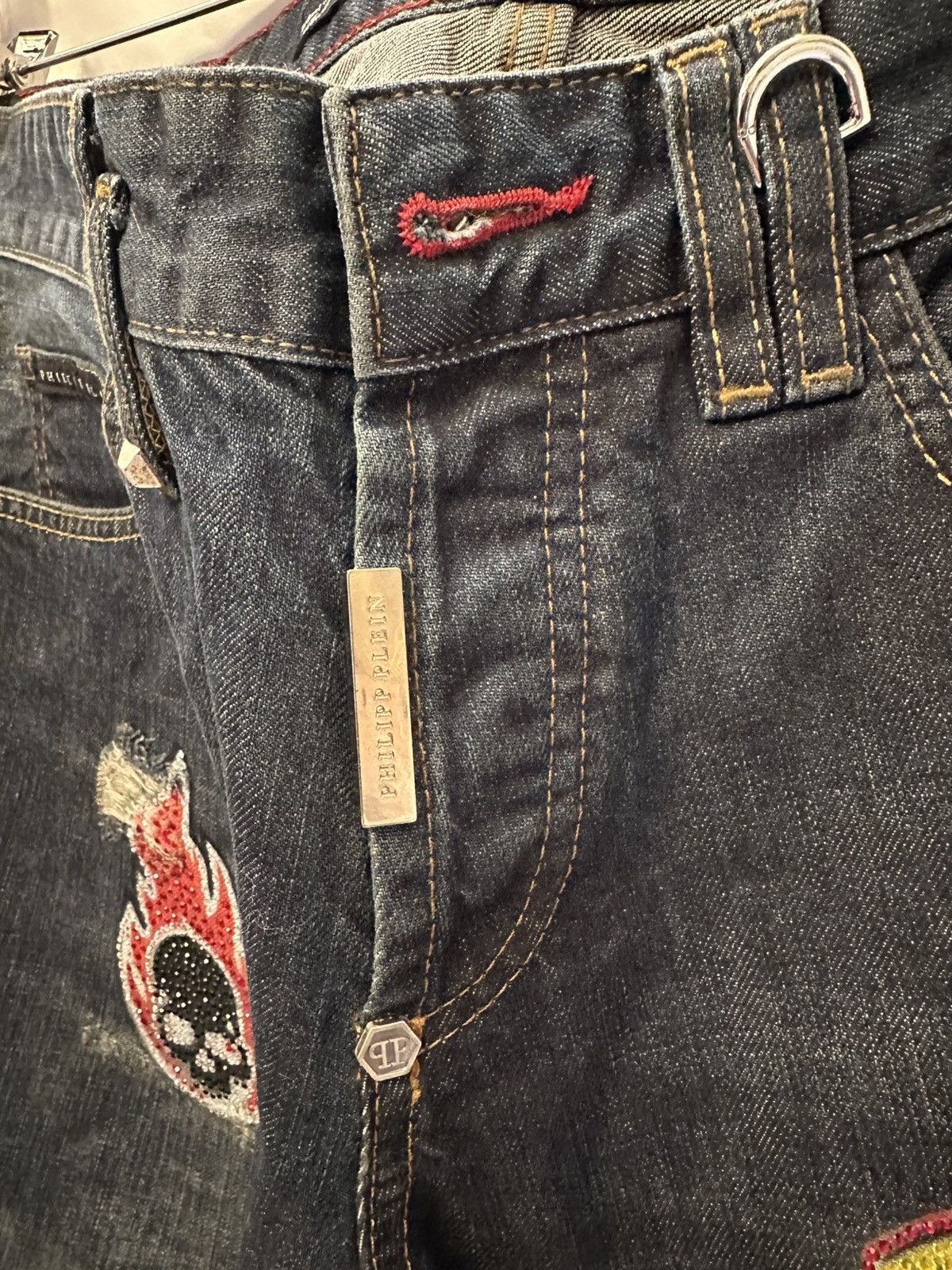 Philipp Plein Philipp Plein Patchwork Denim SICK Size US 32 / EU 48 - 7 Thumbnail