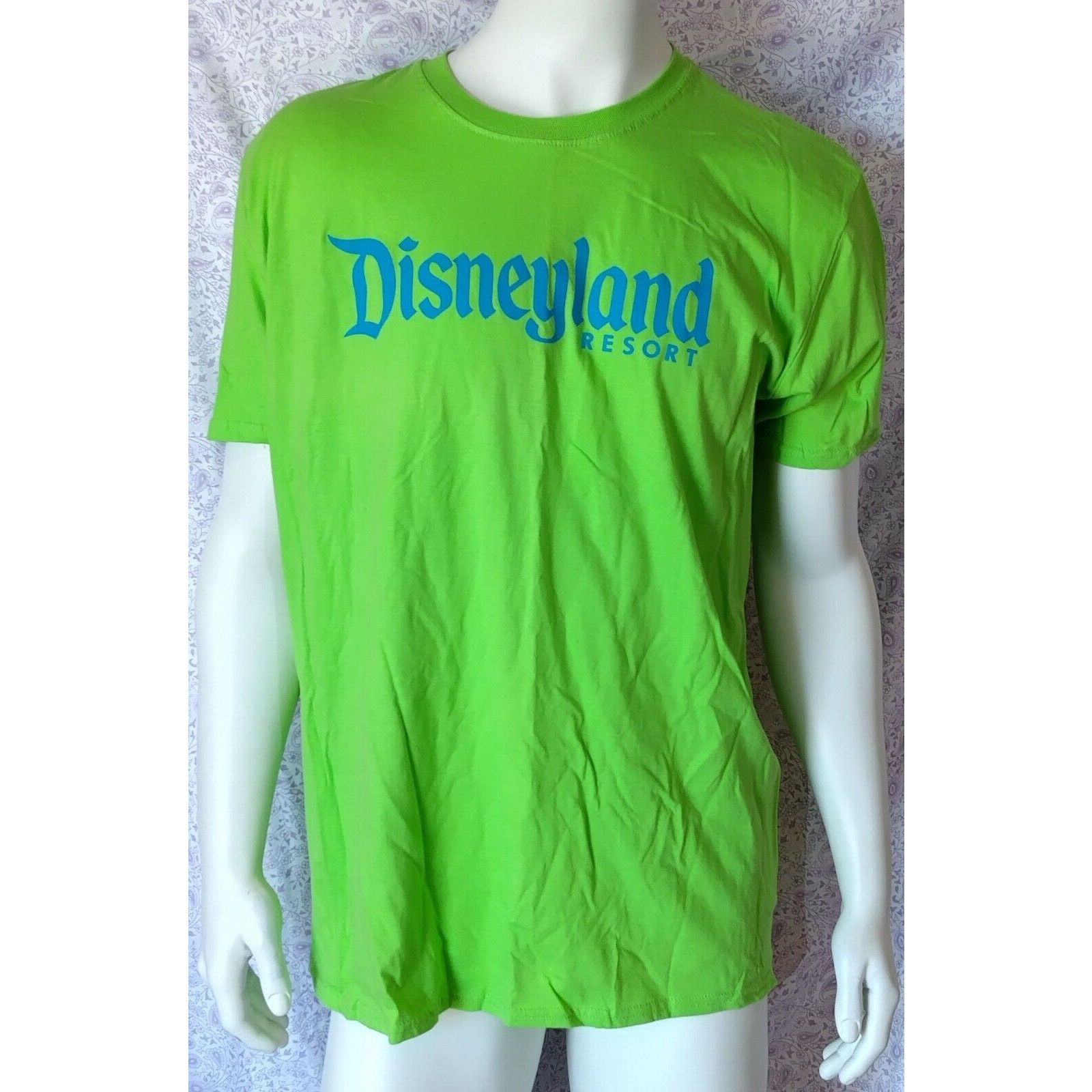 Disney NWT!! Disneyland Parks Authentic Neon Lime Green Adults Med Size M / US 6-8 / IT 42-44 - 1 Thumbnail