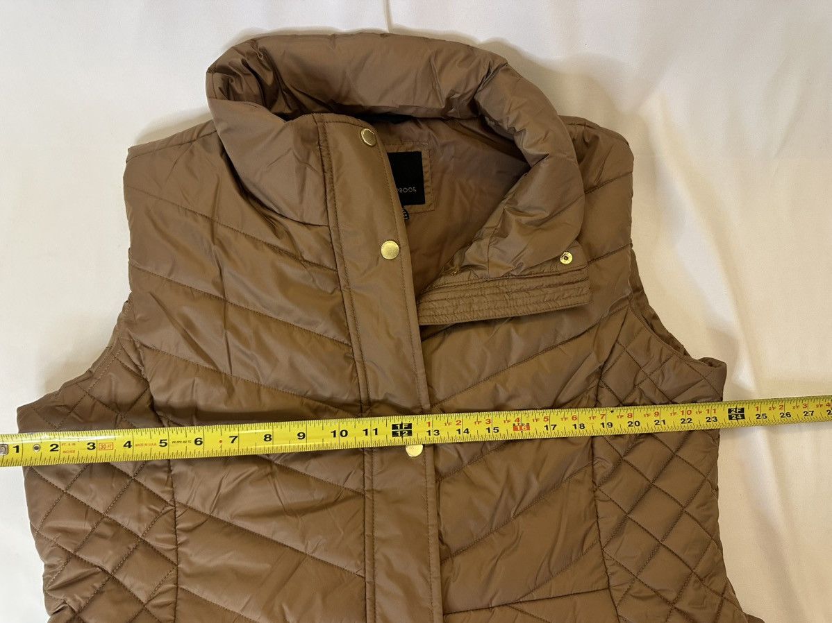 Weatherproof Weatherproof Long Quilted Zip Up Snaps Vest Mocha Brown Size XL / US 12-14 / IT 48-50 - 2 Thumbnail
