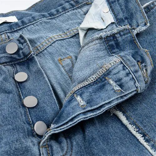 VIBE Men's trendy raw edge stitching gradient washed jeans Size US 32 / EU 48 - 3 Thumbnail