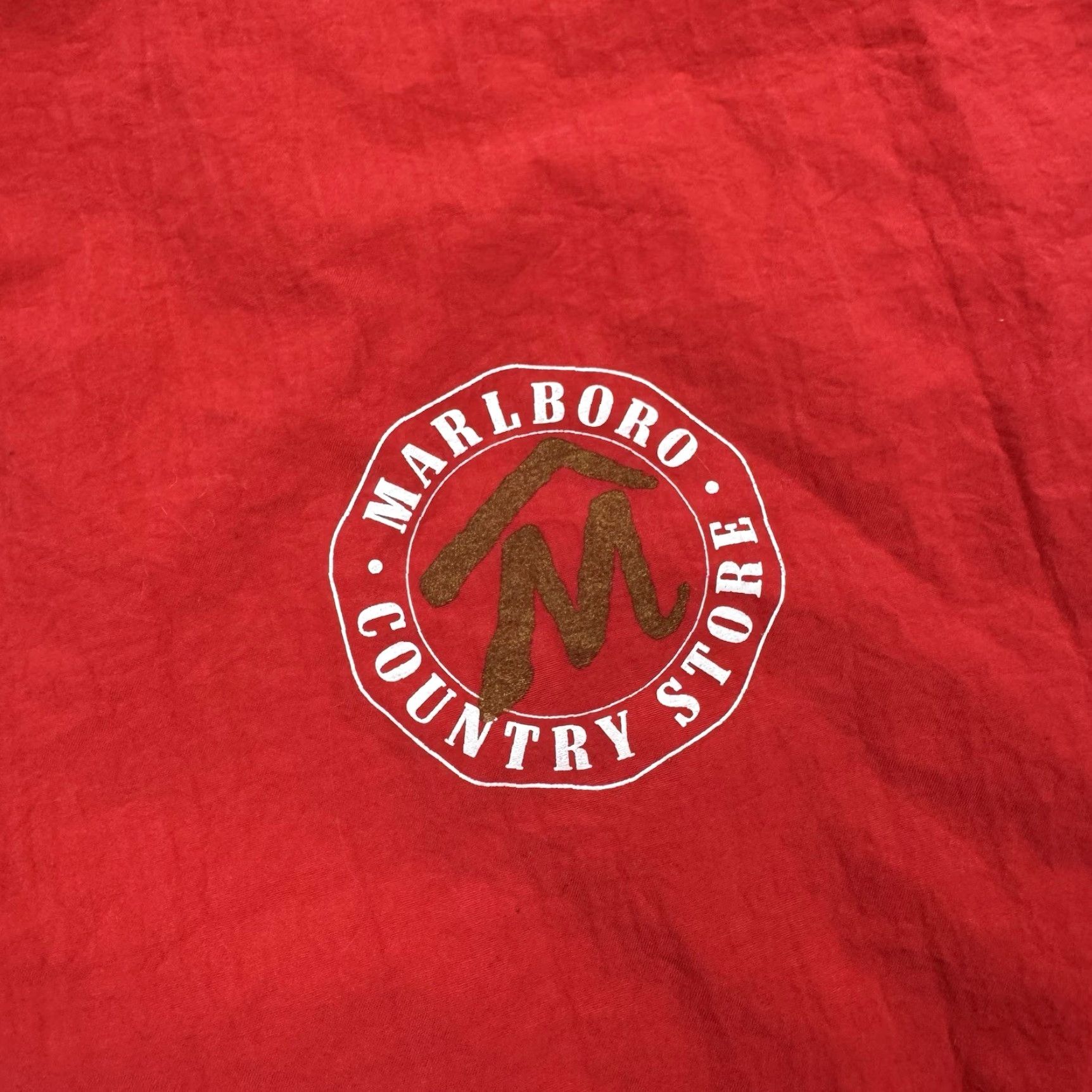 Marlboro VINTAGE Marlboro Jacket Adult XL Windbreaker 90s USA Red Mens XL Windbreaker 90s Promotional USA Red Marlboro Jacket Size US XL / EU 56 / 4 - 3 Thumbnail