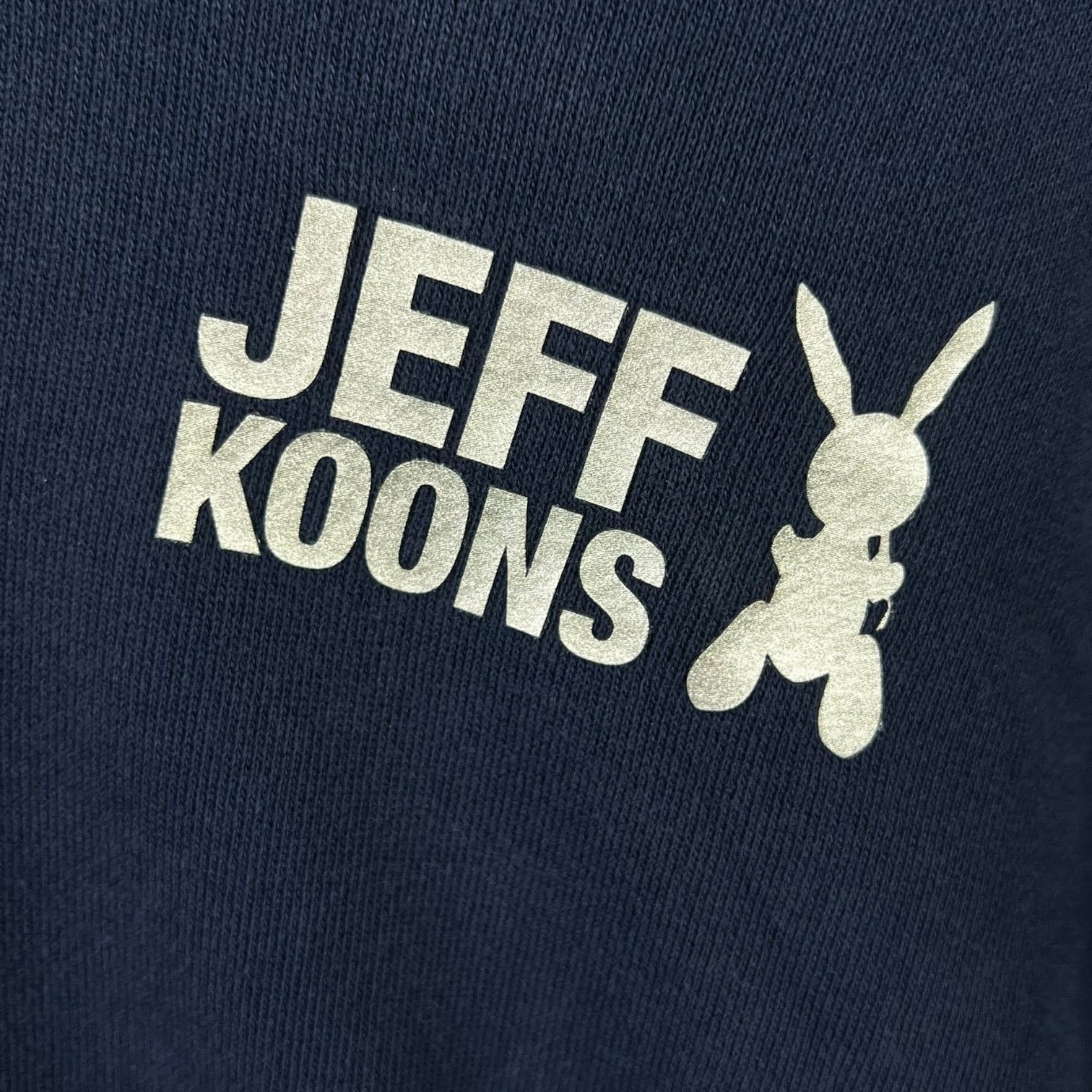 Uniqlo Men's JEFF KOONS x UNIQLO Navy Blue Rabbit Hoodie Size L Size US L / EU 52-54 / 3 - 2 Thumbnail