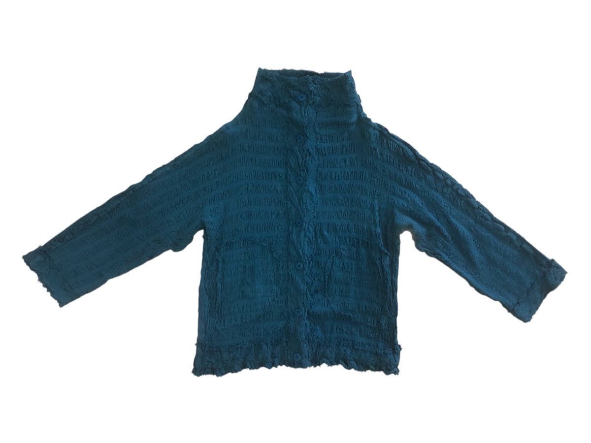Issey Miyake ME By Issey Miyake Fringe Cauliflower Button Jacket Size L / US 10 / IT 46 - 2 Thumbnail