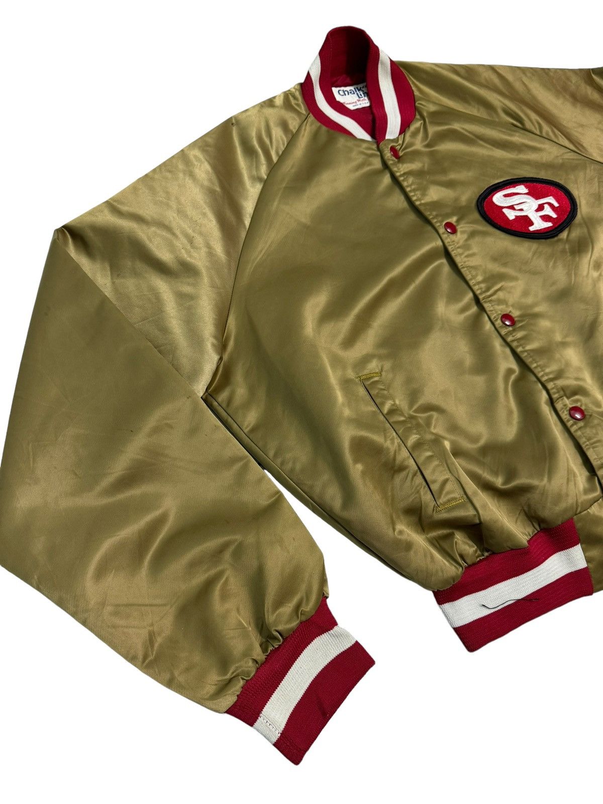 NFL Vintage NFL 49ERS Bomber Jacket Size US L / EU 52-54 / 3 - 10 Thumbnail