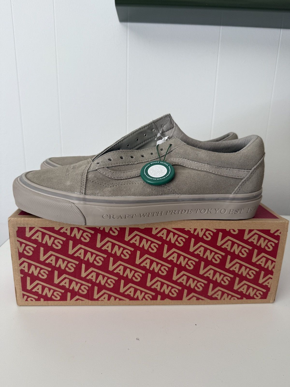 Neighborhood vans old skool neighborhood greige Size US 11.5 / EU 44-45 - 2 Thumbnail