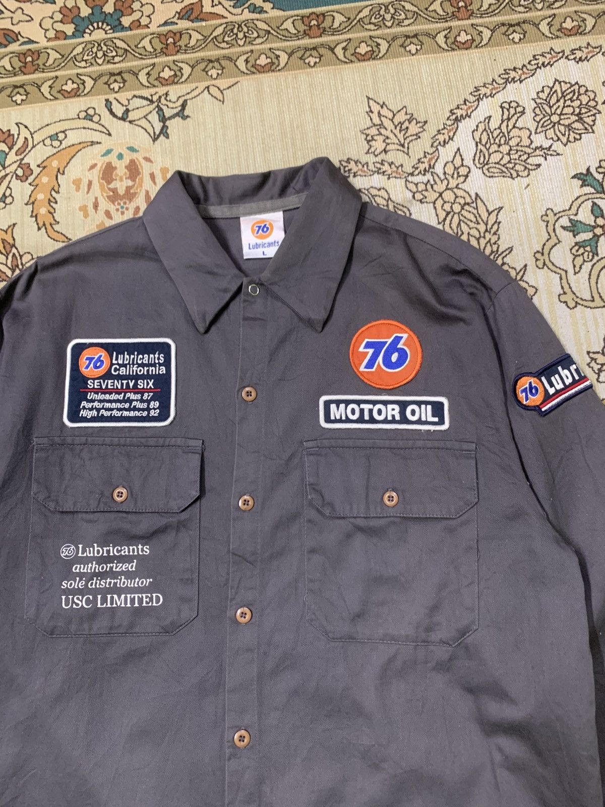 Vintage VINTAGE 76 LUBRICANT WORKSHIRT Size US L / EU 52-54 / 3 - 5 Thumbnail