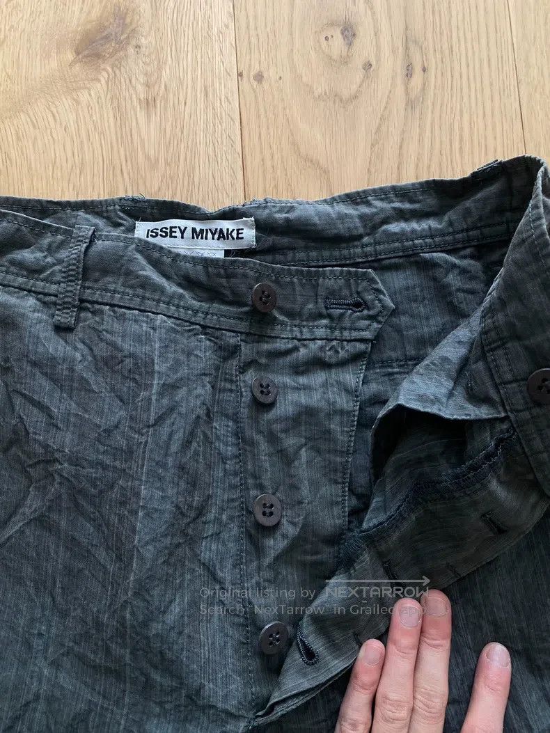 Issey Miyake Issey Miyake size:S Gray-green Washed Pleated Fabric Trous Size US 26 / EU 42 - 1 Thumbnail
