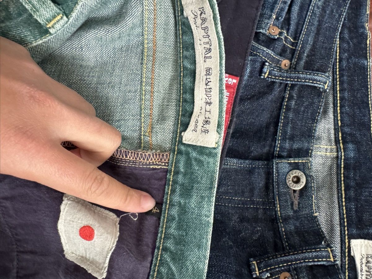 Kapital PLANT DYED NO. 4 GREEN DENIM Size US 34 / EU 50 - 7 Thumbnail
