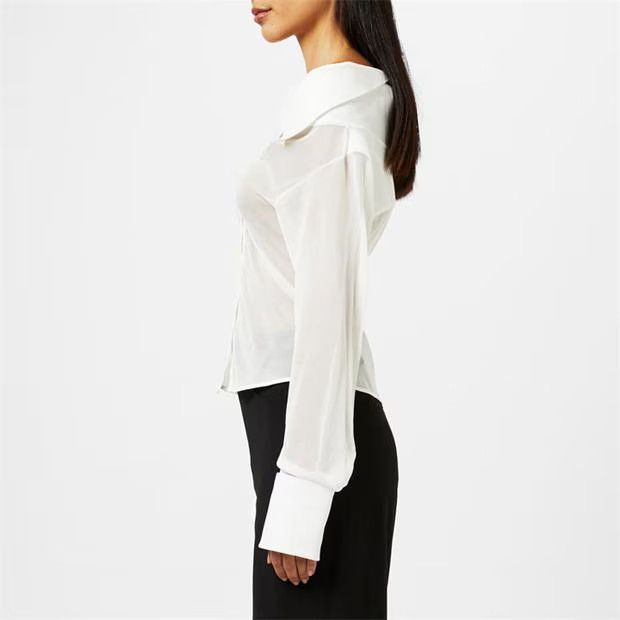 Jacquemus o1g2r1mq1024 Brezza Shirt in White Size XS / US 0-2 / IT 36-38 - 4 Thumbnail