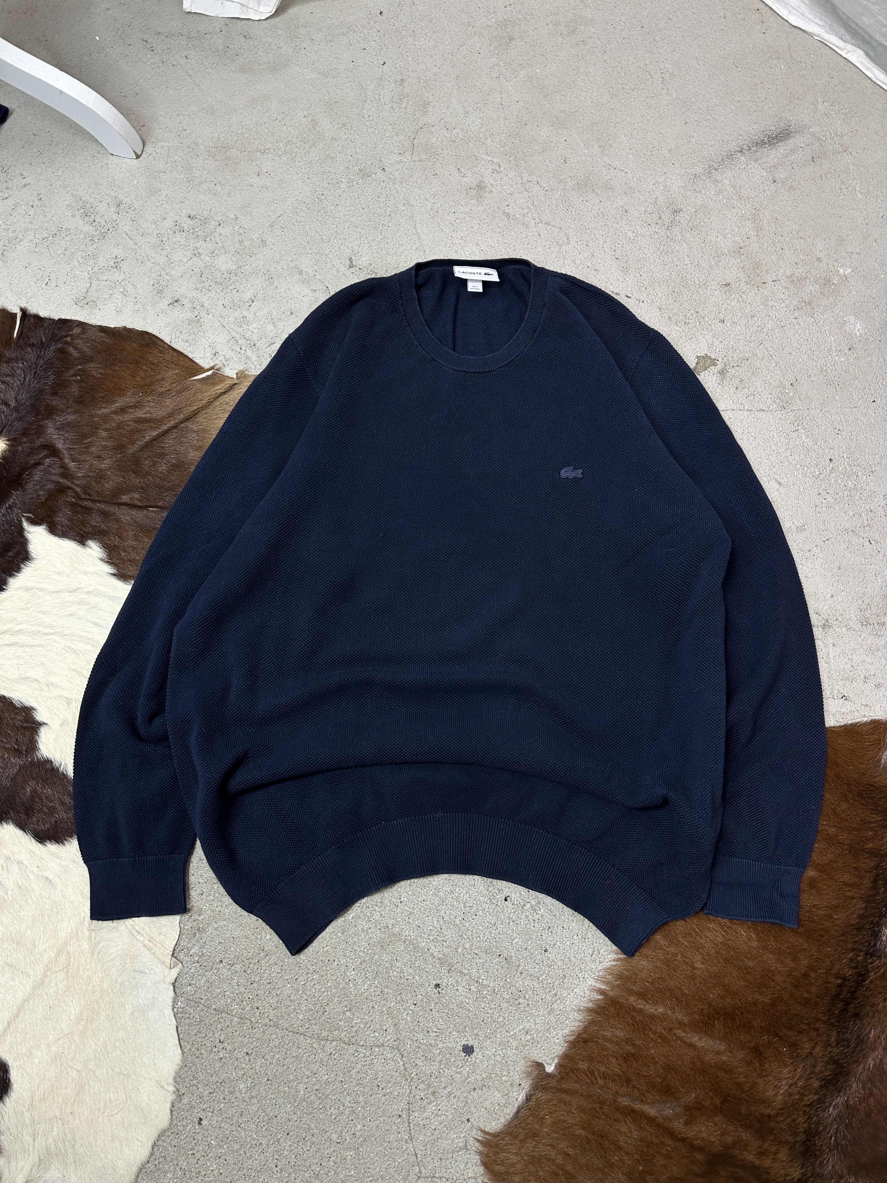 Lacoste Vintage Streetwear Skater Hip Hop Lacoste Sweatshirt Y2K Size US XXL / EU 58 / 5 - 1 Thumbnail