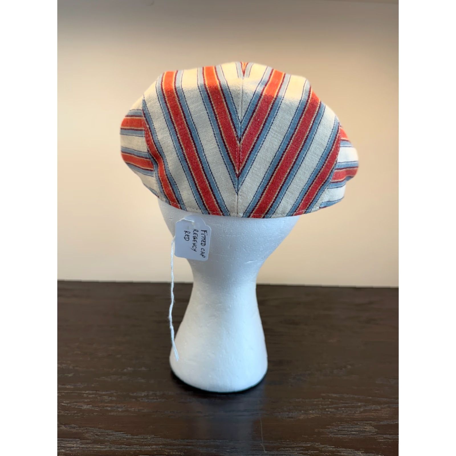 Etro Anthony Peto Hat Mens Small Regency Red Striped Twill Cap Made in France Size ONE SIZE - 4 Thumbnail