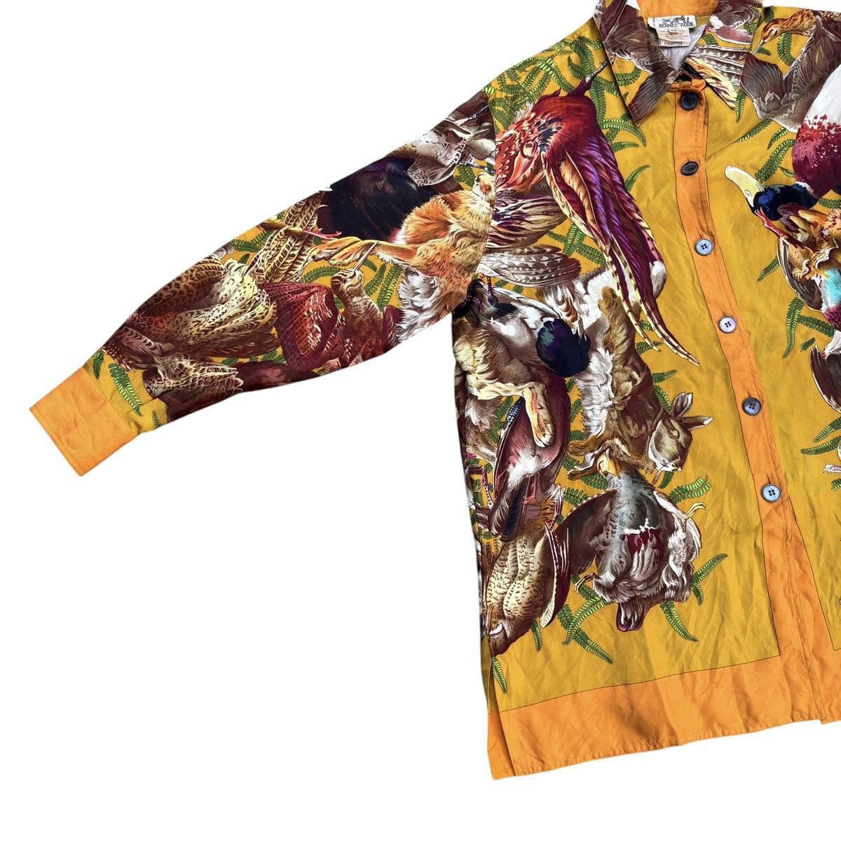 Hermes Vintage Hermes Henri de Linares Silk Shirt Size US M / EU 48-50 / 2 - 12 Thumbnail