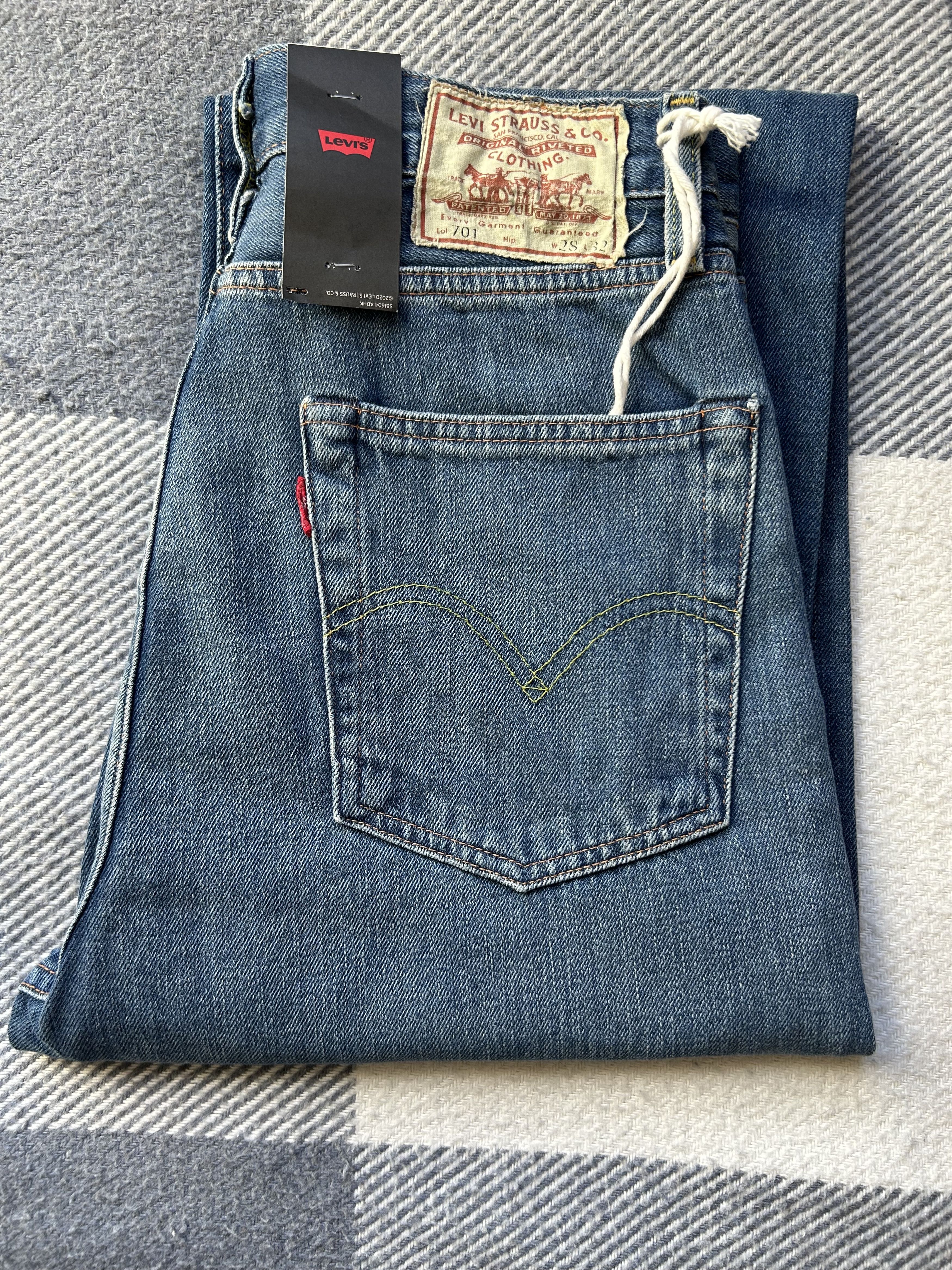 Levi's Vintage Clothing LVC 701 1950s Japanese Selvedge Denim — W28 L32 — NWT Size 28" / US 6 / IT 42 - 3 Thumbnail