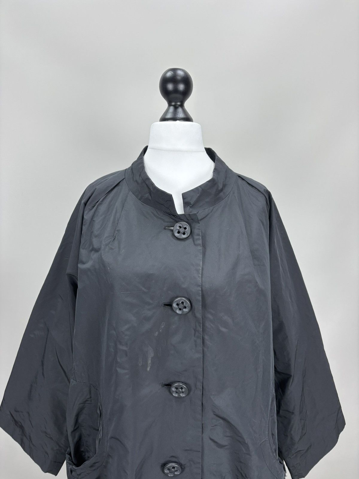 Issey Miyake Womens coat jacket Issey Miyake Size 3 Color Black Size M / US 6-8 / IT 42-44 - 3 Thumbnail