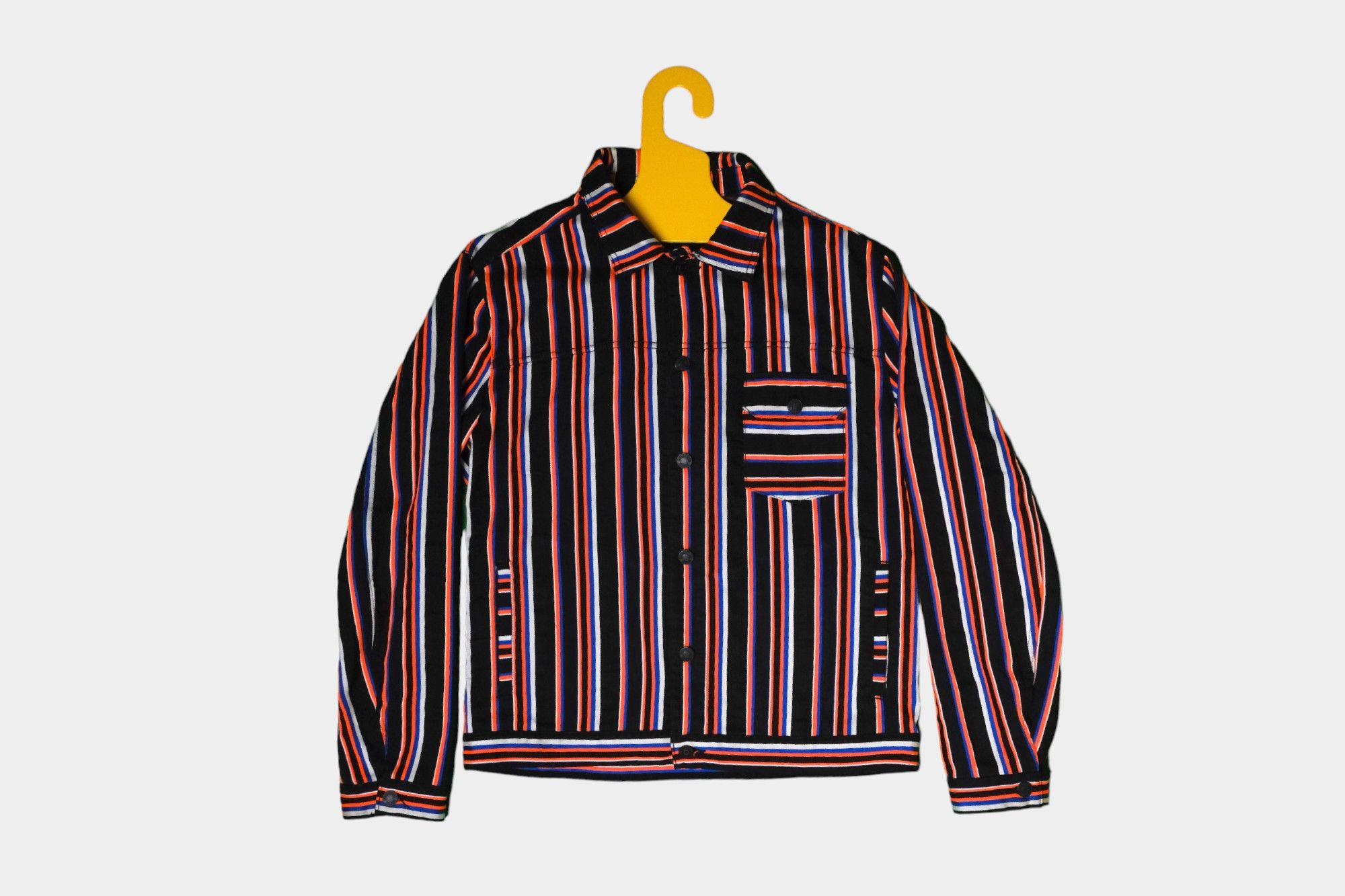 image of Essentiel Antwerpen Essentiel Antwerp Beautiful Archive Striped Jacket, Men's (Size XL)