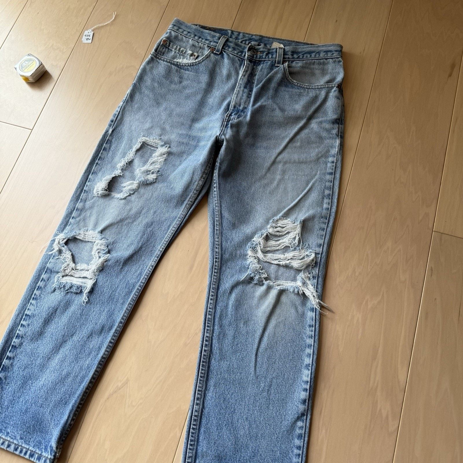 Levi's × Vintage Vintage Levis 505 Jeans 33 Blue 90s Made in USA Light Wash Size US 33 - 10 Thumbnail