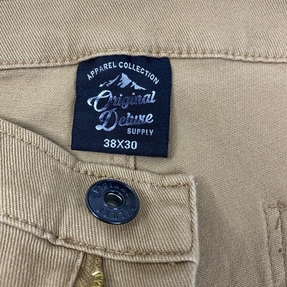 DELUXE Original Deluxe Mens Work Pants Rugged Khaki 38x30 NWT Size US 38 / EU 54 - 4 Thumbnail