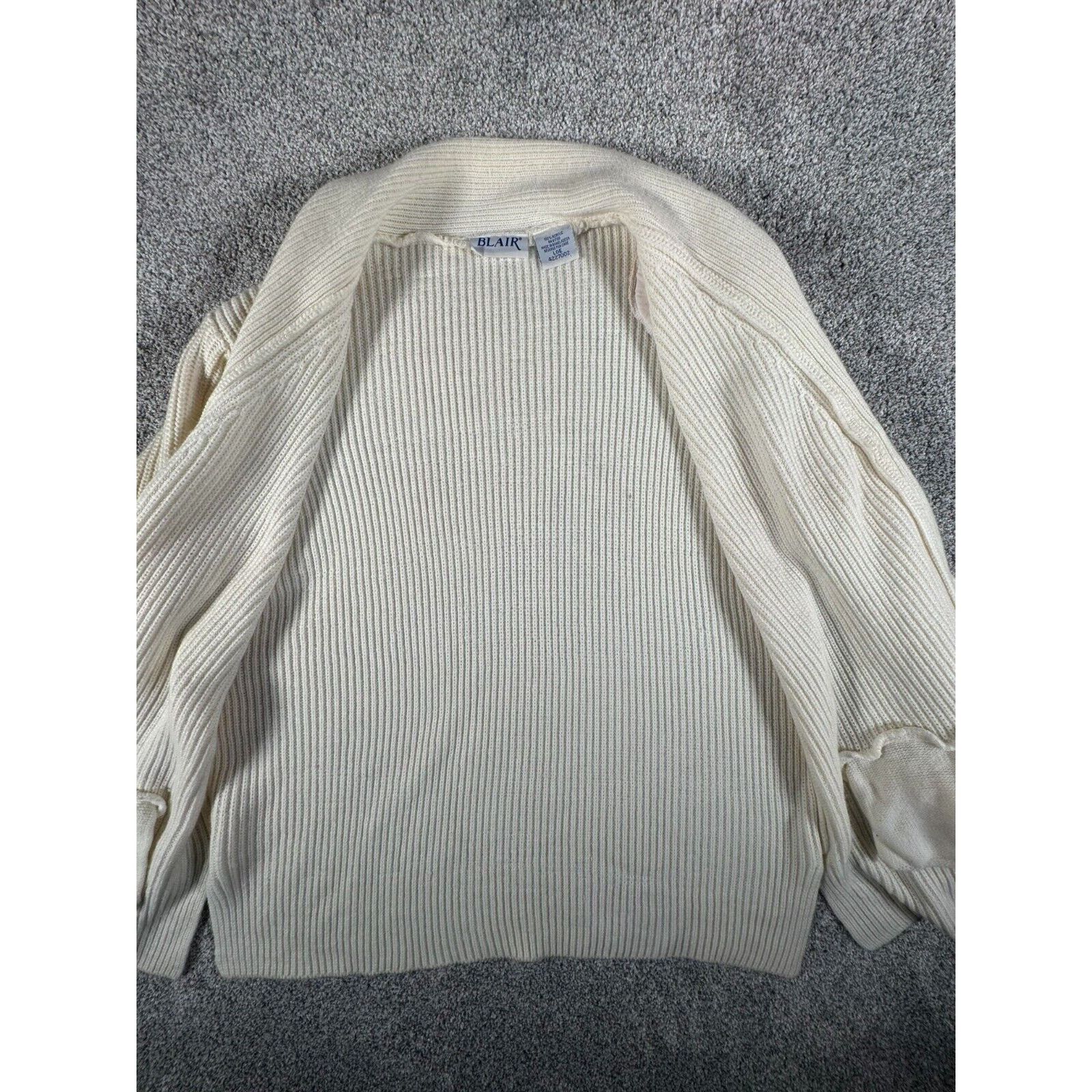 Other Blair Cardigan Womens L Grandpa Sweater Vintage 80s Academia Size L / US 10 / IT 46 - 6 Thumbnail