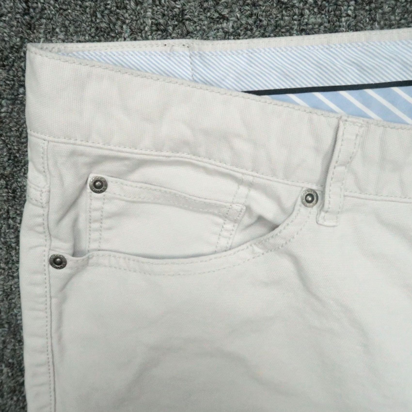 Peter Millar Peter Millar Pants Men 42x28 Gray Vintage Cavas 5 Pocket Chino Trouser Size US 42 / EU 58 - 3 Thumbnail