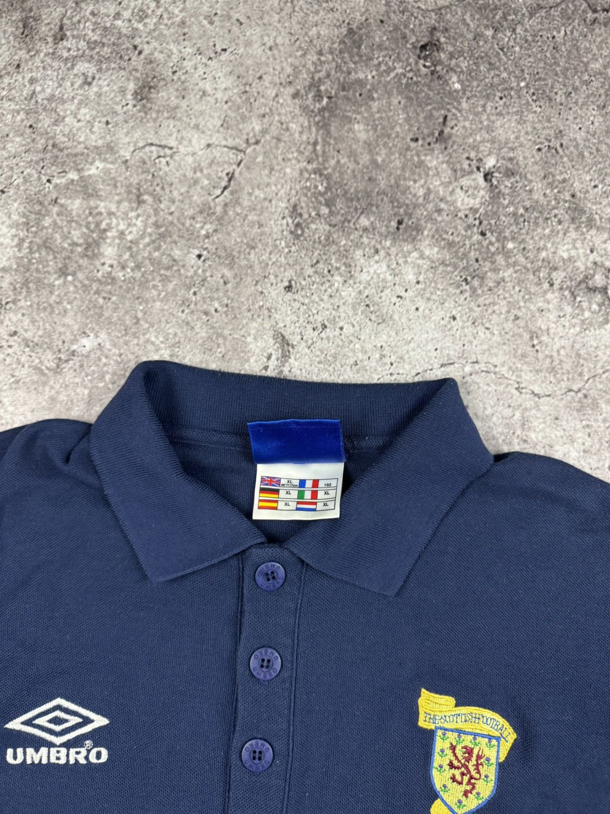 Umbro Vintage Scotland Umbro Soccer Y2K Polo Jersey Football Shirt Size US XL / EU 56 / 4 - 4 Thumbnail