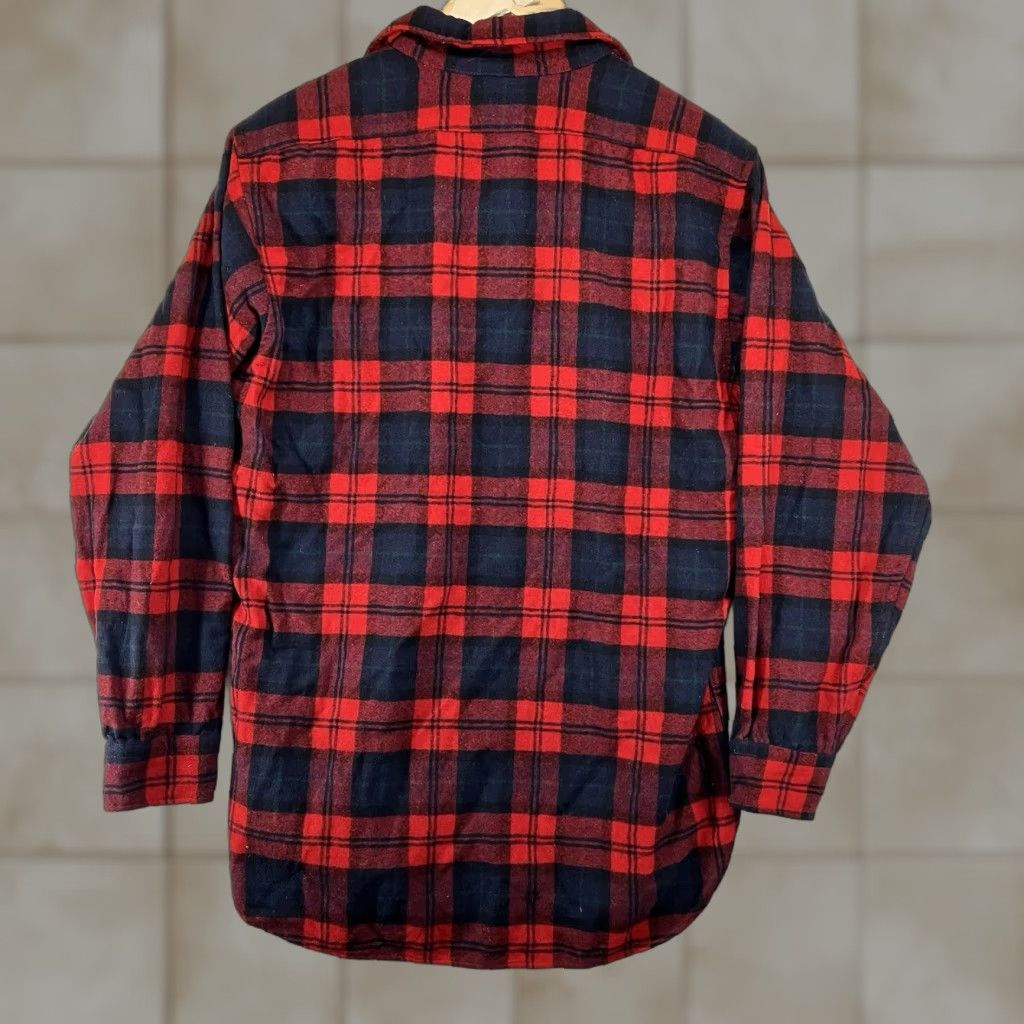 Pendleton VINTAGE Pendleton Wool Flannel Shirt Mens M Long Sleeve Red Plaid USA Retro Board Shirt Size US M / EU 48-50 / 2 - 1 Thumbnail