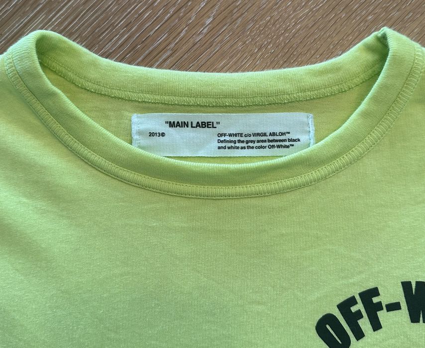 Off-White Off-White Construction T-shirt | Grailed