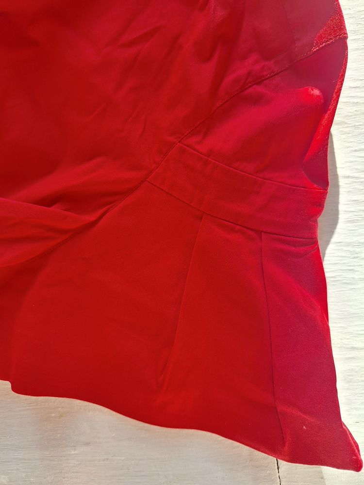 Prada Prada Milano 2006 Blouse Red Shirt Size M / US 6-8 / IT 42-44 - 4 Thumbnail