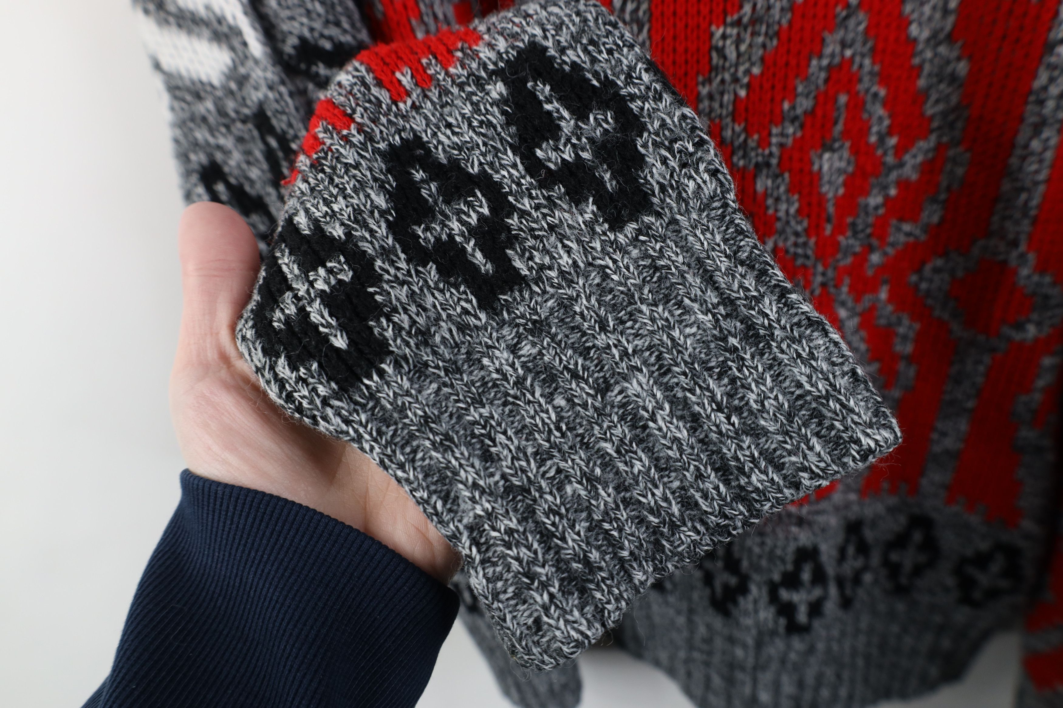 Vintage Vintage 90s Streetwear Fit Geometric Knit Crewneck Sweater Size XXL / US 16-18 / IT 52-54 - 8 Thumbnail