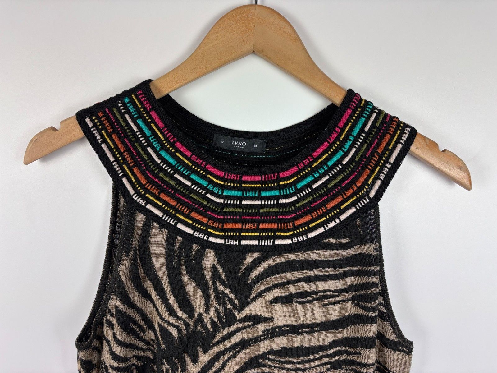 Other IVKO Jacquard Dress Animal Pattern A-line Black Size M / 38 Size M / US 6-8 / IT 42-44 - 2 Thumbnail