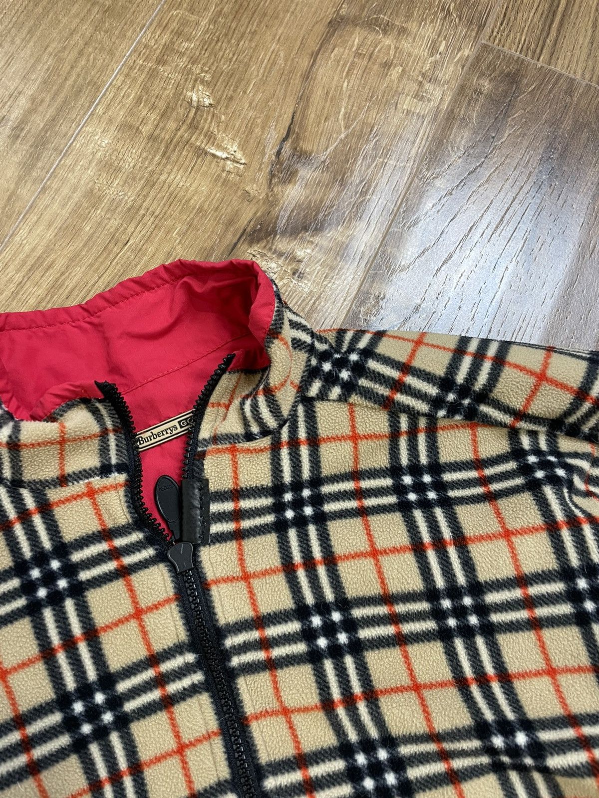 Burberry Vintage 90’s Burberry Nova Check Y2K Style Fleece Bomber Size US S / EU 44-46 / 1 - 4 Thumbnail