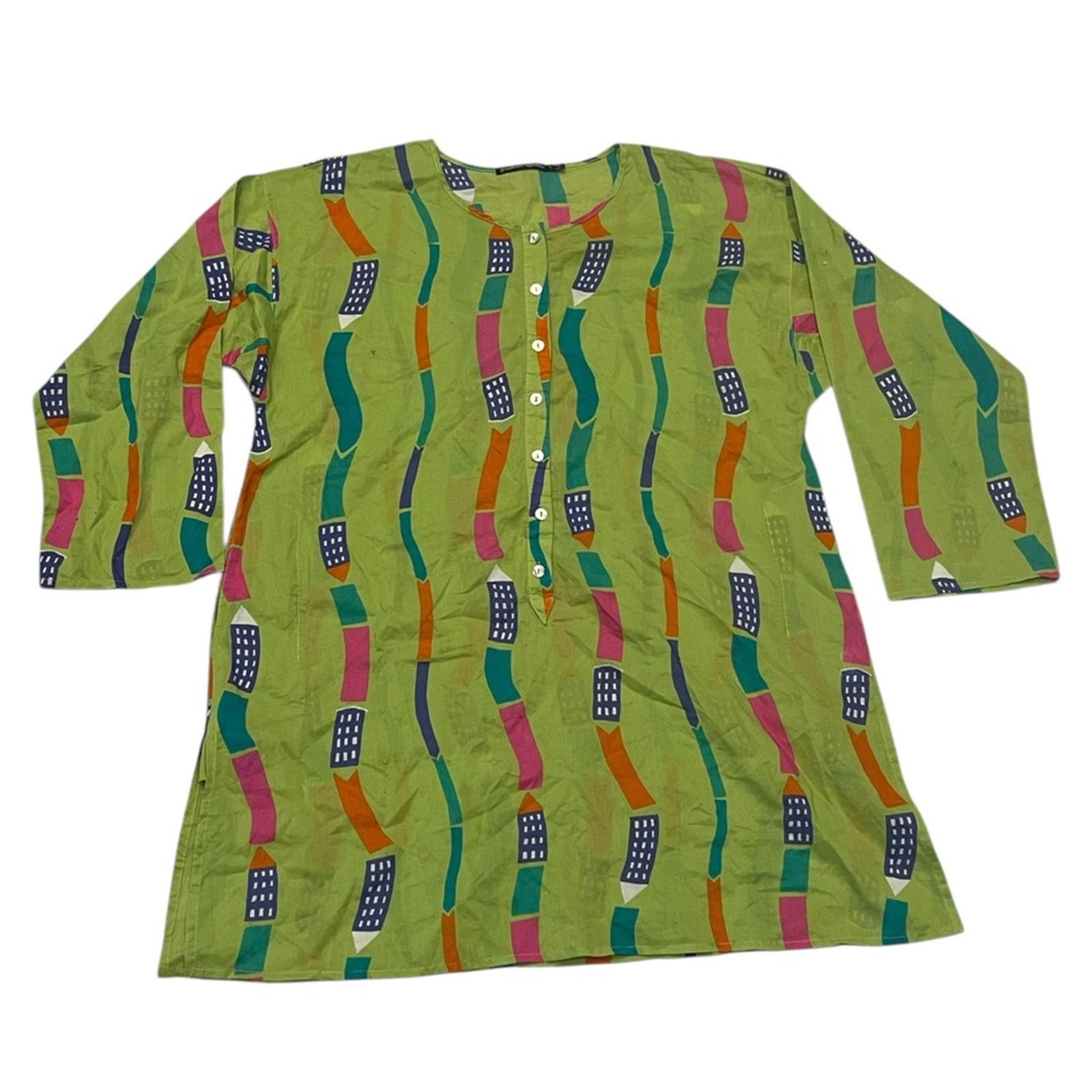 Other GUDRUN SJÕDEN Organic Cotton Blend print Tunic Top SZ:L Size L / US 10 / IT 46 - 6 Thumbnail