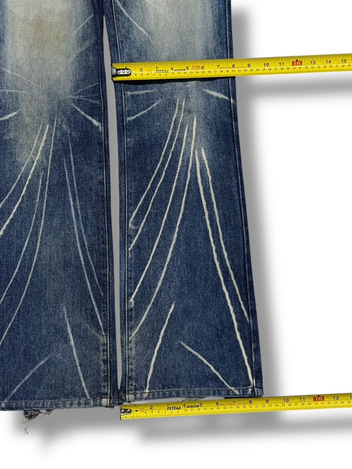 If Six Was Nine Vintage 00s GL Heart Japanese Archive Whisker Denim Jeans 28 Size US 28 / EU 44 - 18 Thumbnail