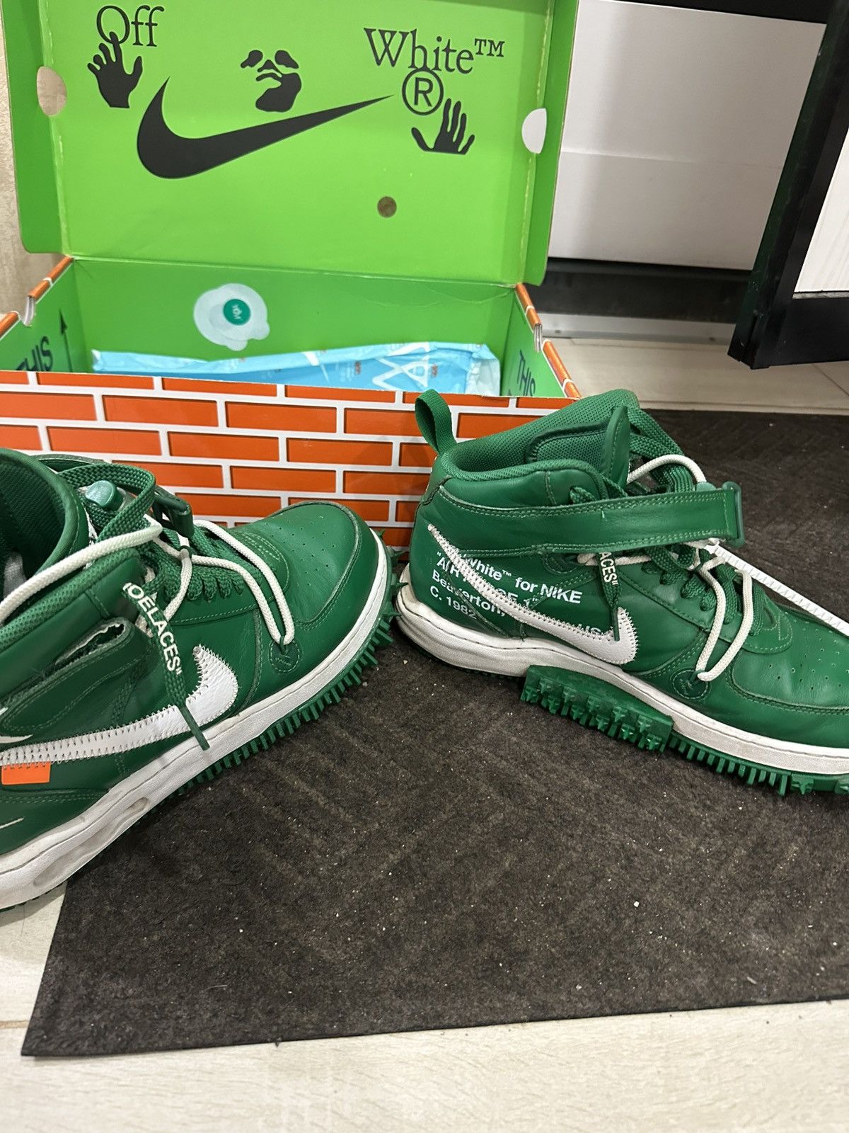 Off-White nike air force one mid x off white, size 44.5 Size US 11 / EU 44 - 4 Thumbnail