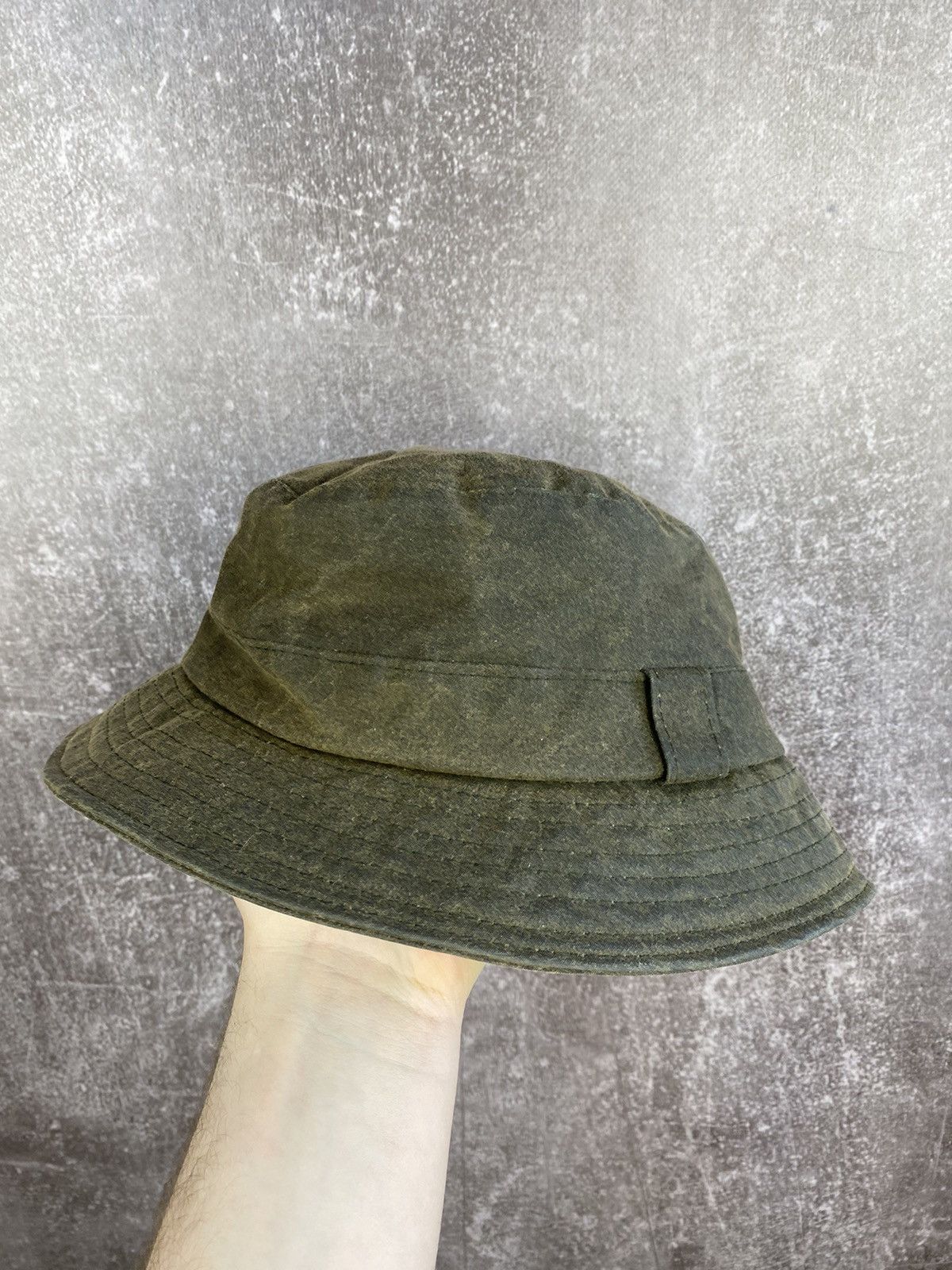 Barbour × Vintage Vintage streetwear Barbour wax hat size S Size ONE SIZE - 2 Thumbnail