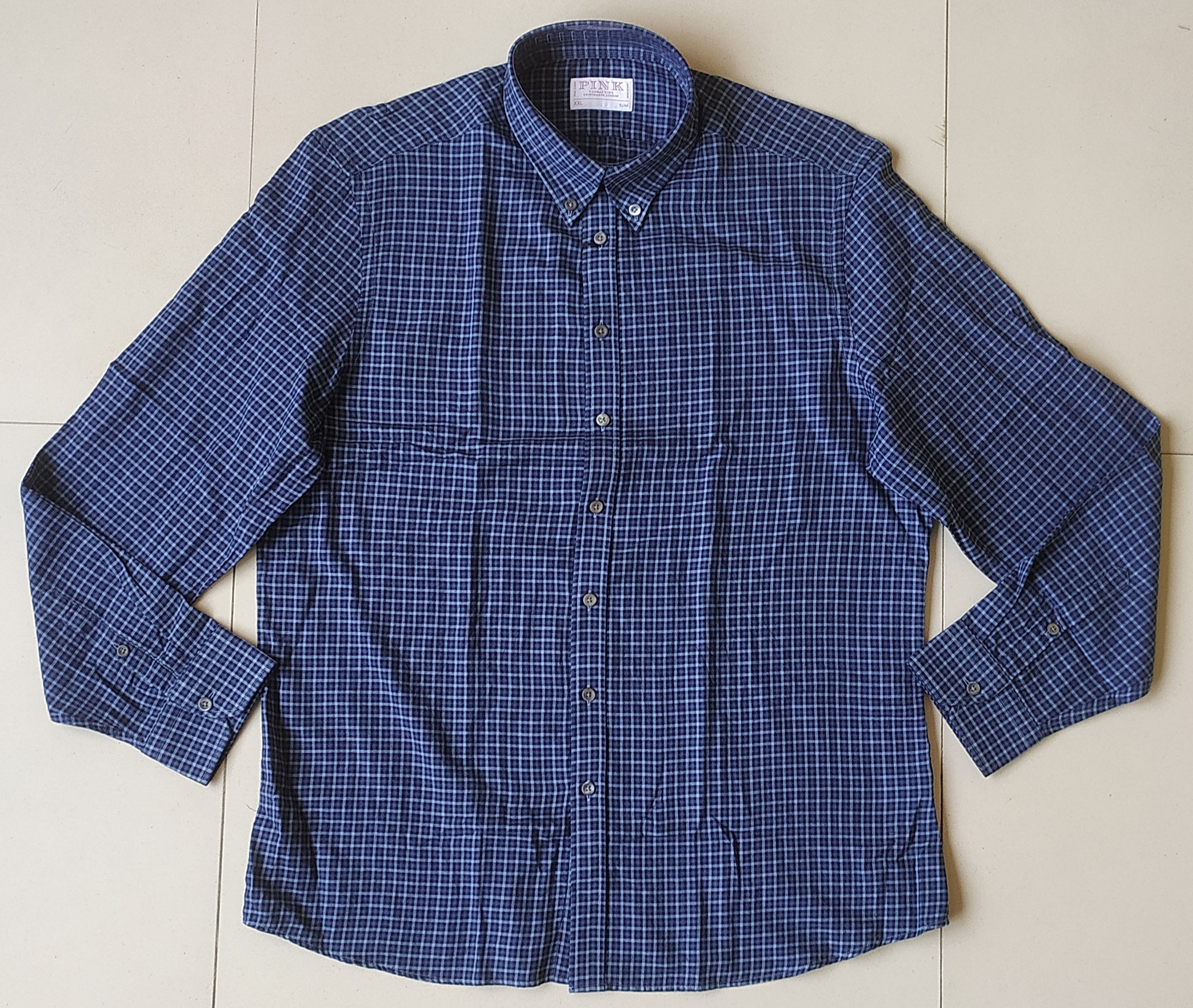 Thomas Pink Thomas Pink Men's Casual ButtonDown shirt Free Shipping T/13 Size US XXL / EU 58 / 5 - 2 Thumbnail