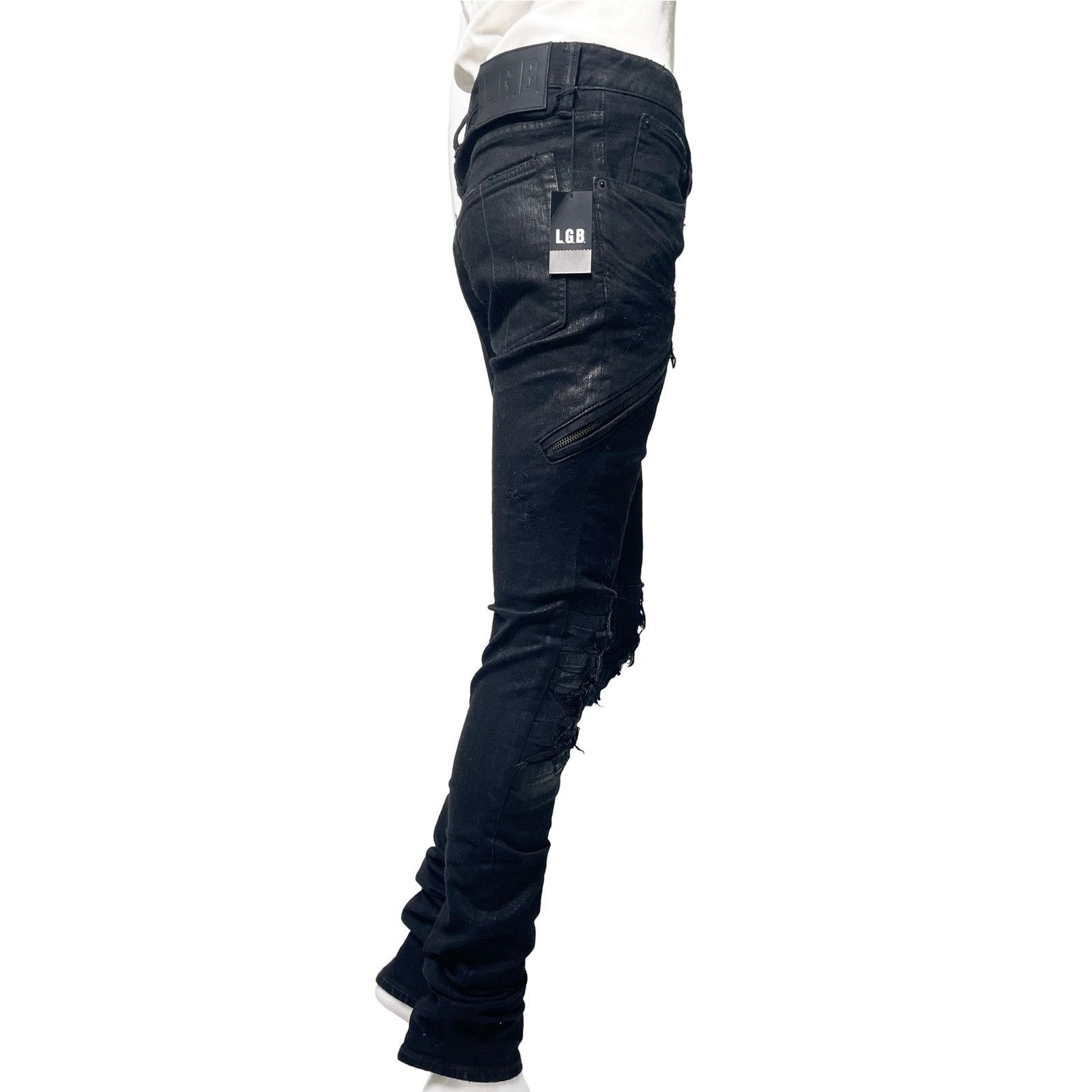 Le Grande Bleu (L.G.B.) Black Jeans Size 26" / US 2 / IT 38 - 4 Thumbnail