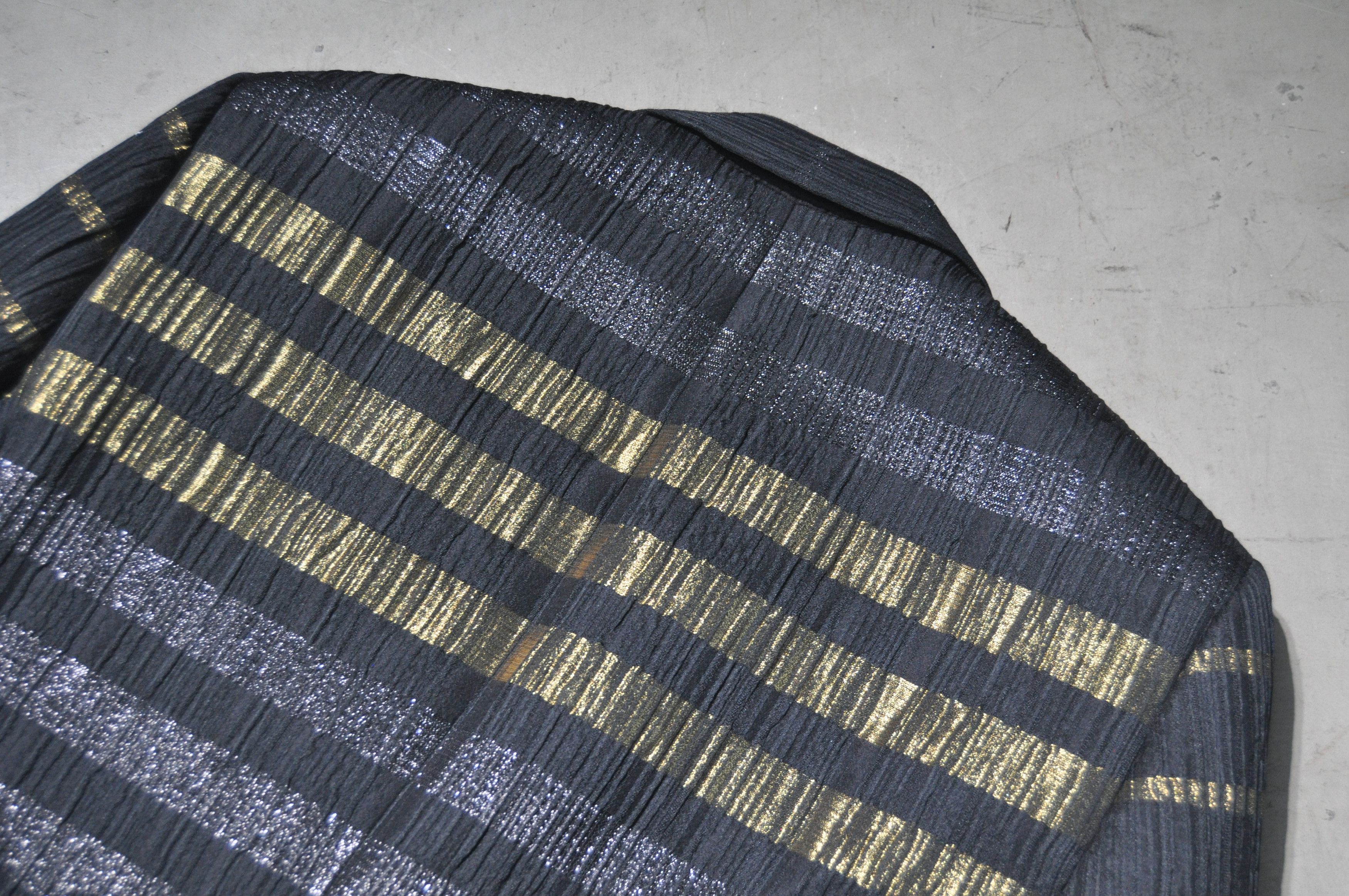 Saint Laurent Paris SLP - Pre-Fall 2019 - Stripe-Patterned Pleated Blazer Size 50R - 6 Thumbnail