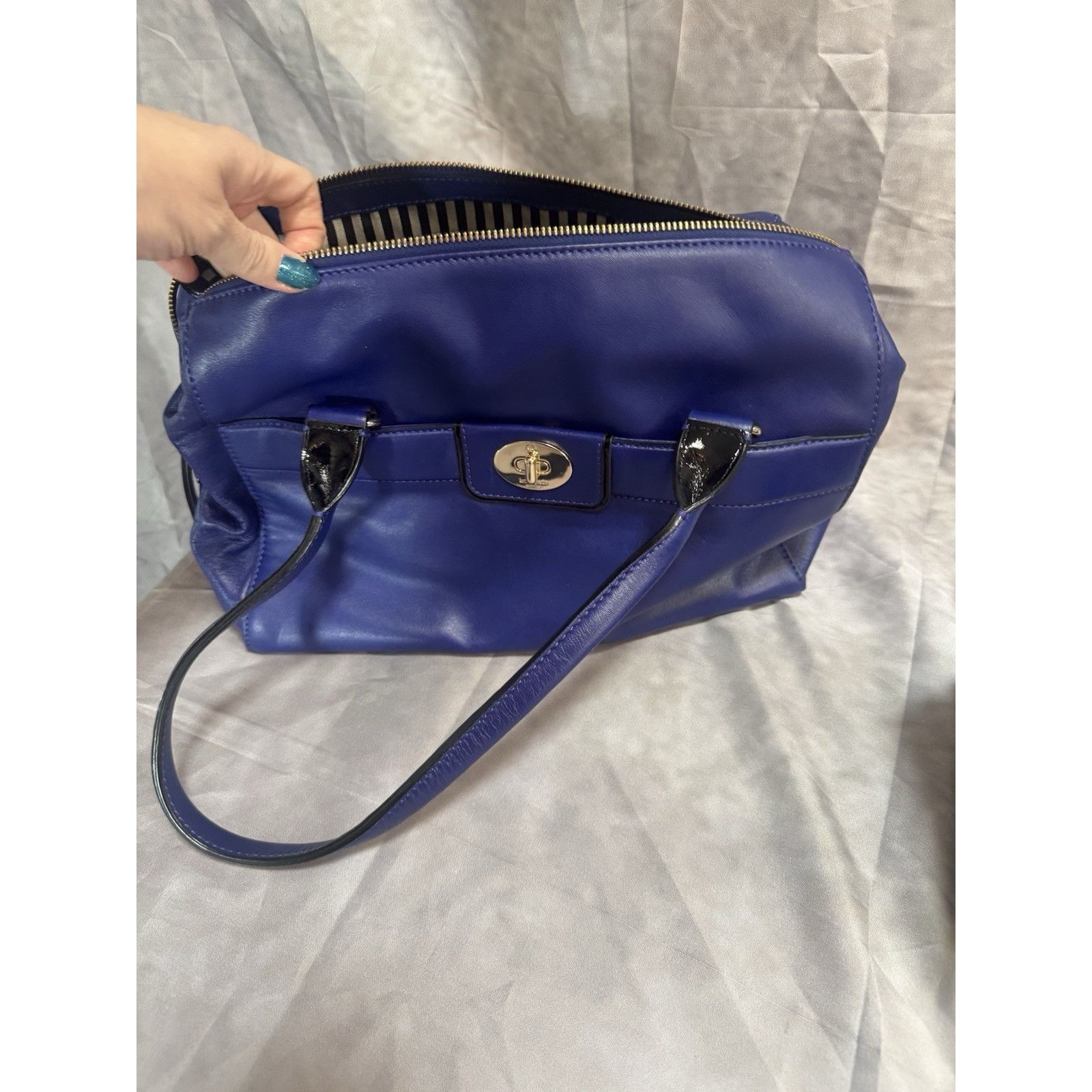 Kate Spade KATE SPADE NEW YORK MEDIUM SIZE COBALT BLUE SHOULDER BAG PUR Size ONE SIZE - 3 Thumbnail