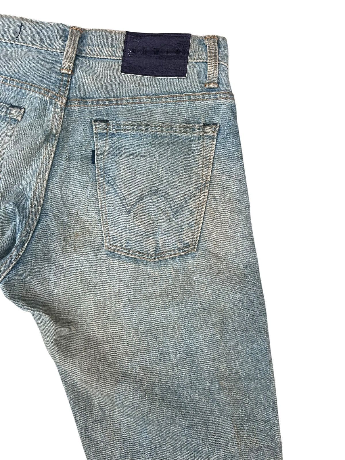 Edwin Edwin 503ST Blue Standard Dirty Mud Denim Selvedge Jeans Size US 29 - 18 Thumbnail