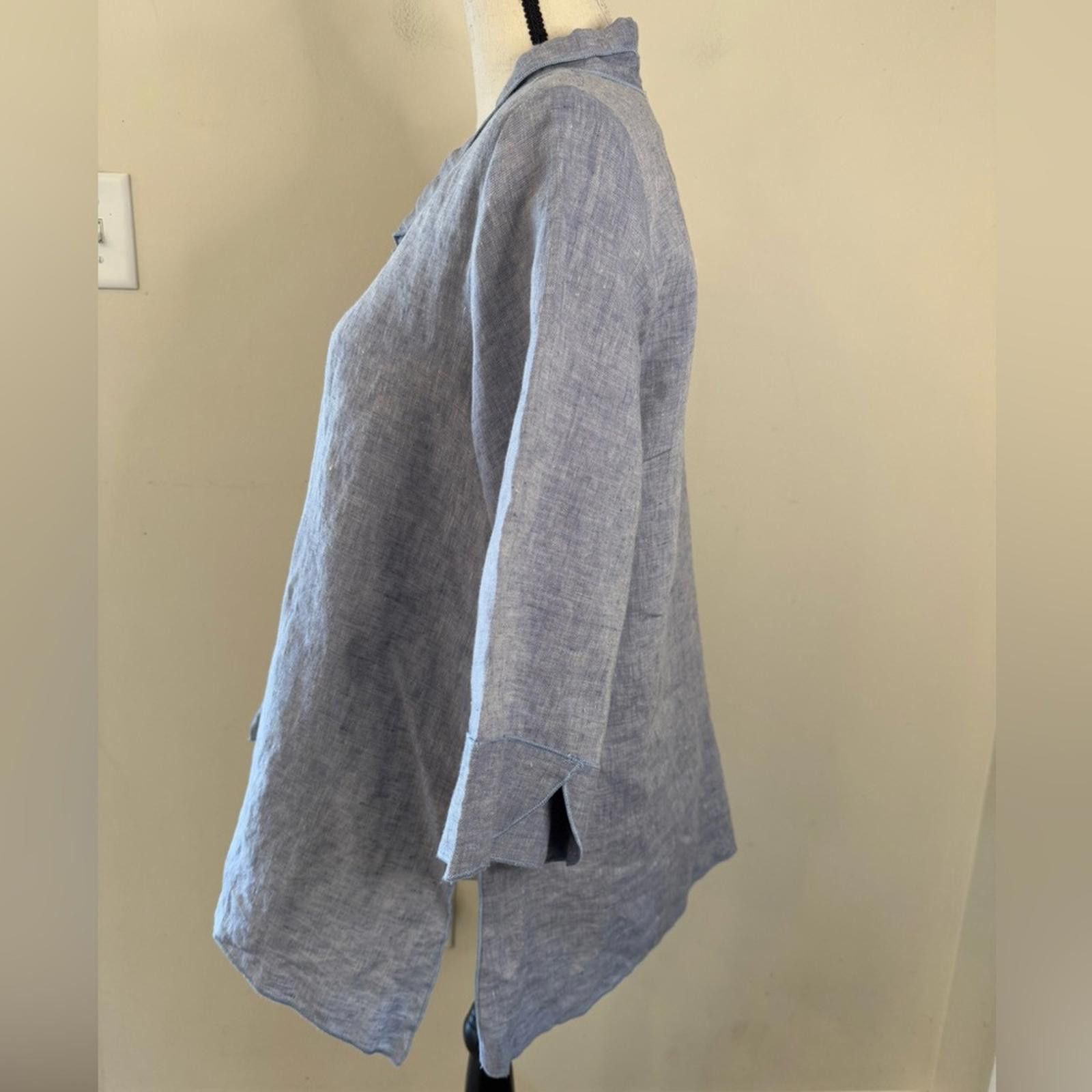 Other Connie’s Moon Light light blue boho linen jacket SZ SM Size S / US 4 / IT 40 - 3 Thumbnail