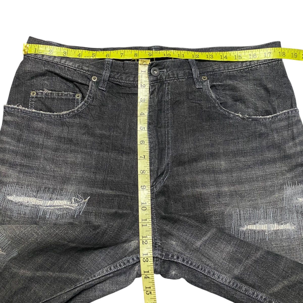 Engineered Garments COOTIE Black Distressed Denim Jeans Size US 36 / EU 52 - 17 Thumbnail