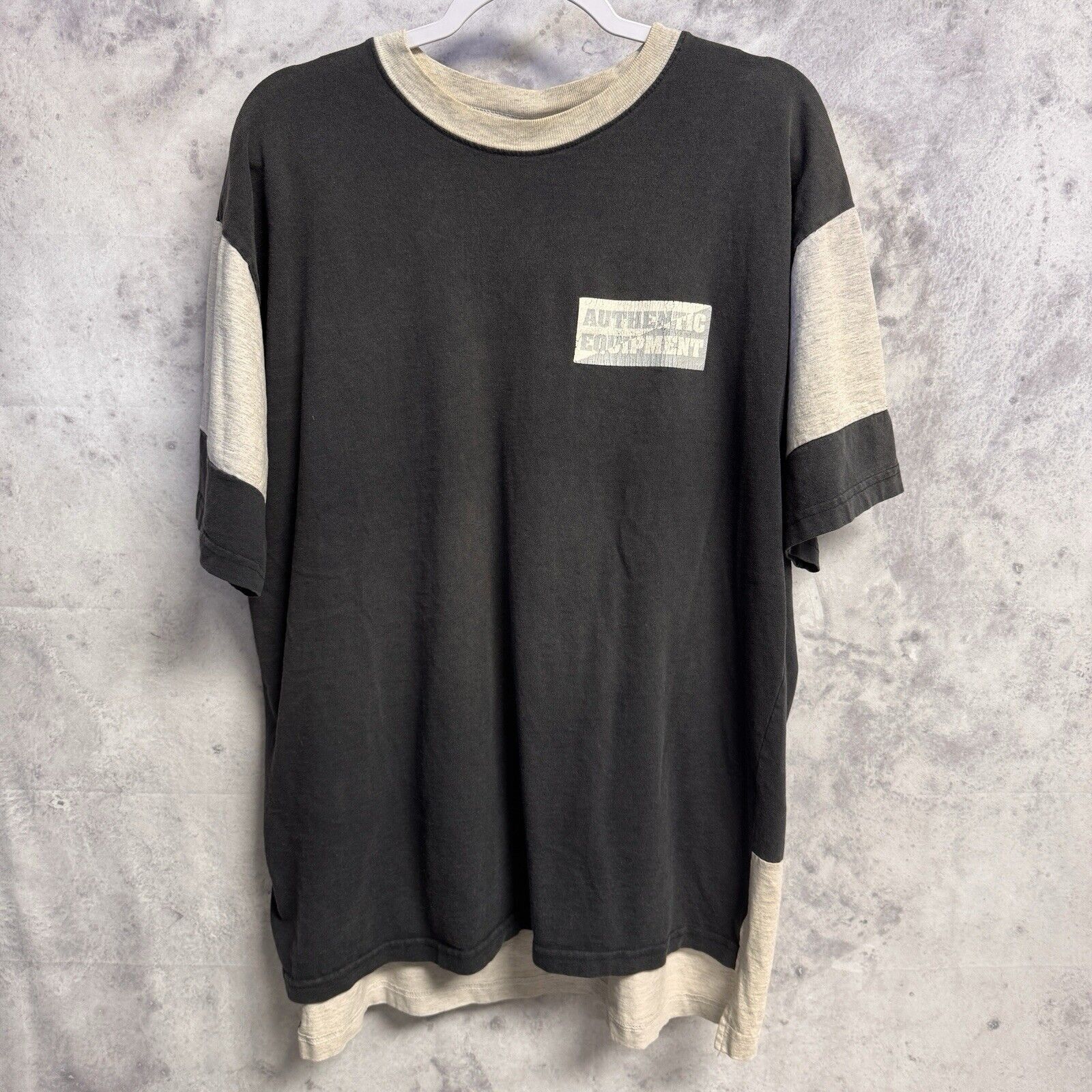Vintage Vintage 90s Authentic Equipment T Shirt Mens 2XL XXL Active Size US XXL / EU 58 / 5 - 1 Thumbnail