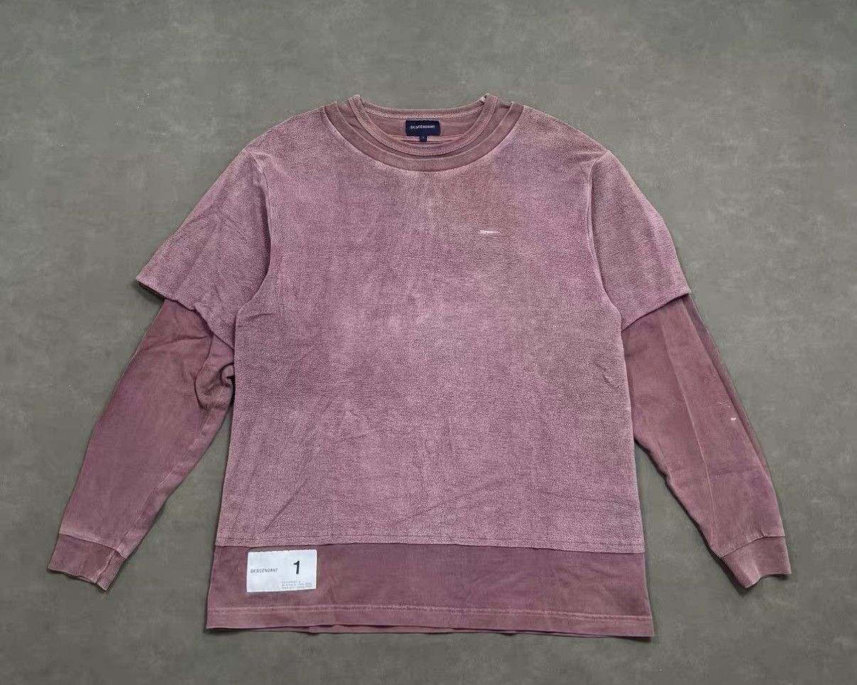 Descendant DESCENDANT DCDT Layered Look Washed Faded T-Shirt Hoodie J16 Size US XS / EU 42 / 0 - 1 Thumbnail