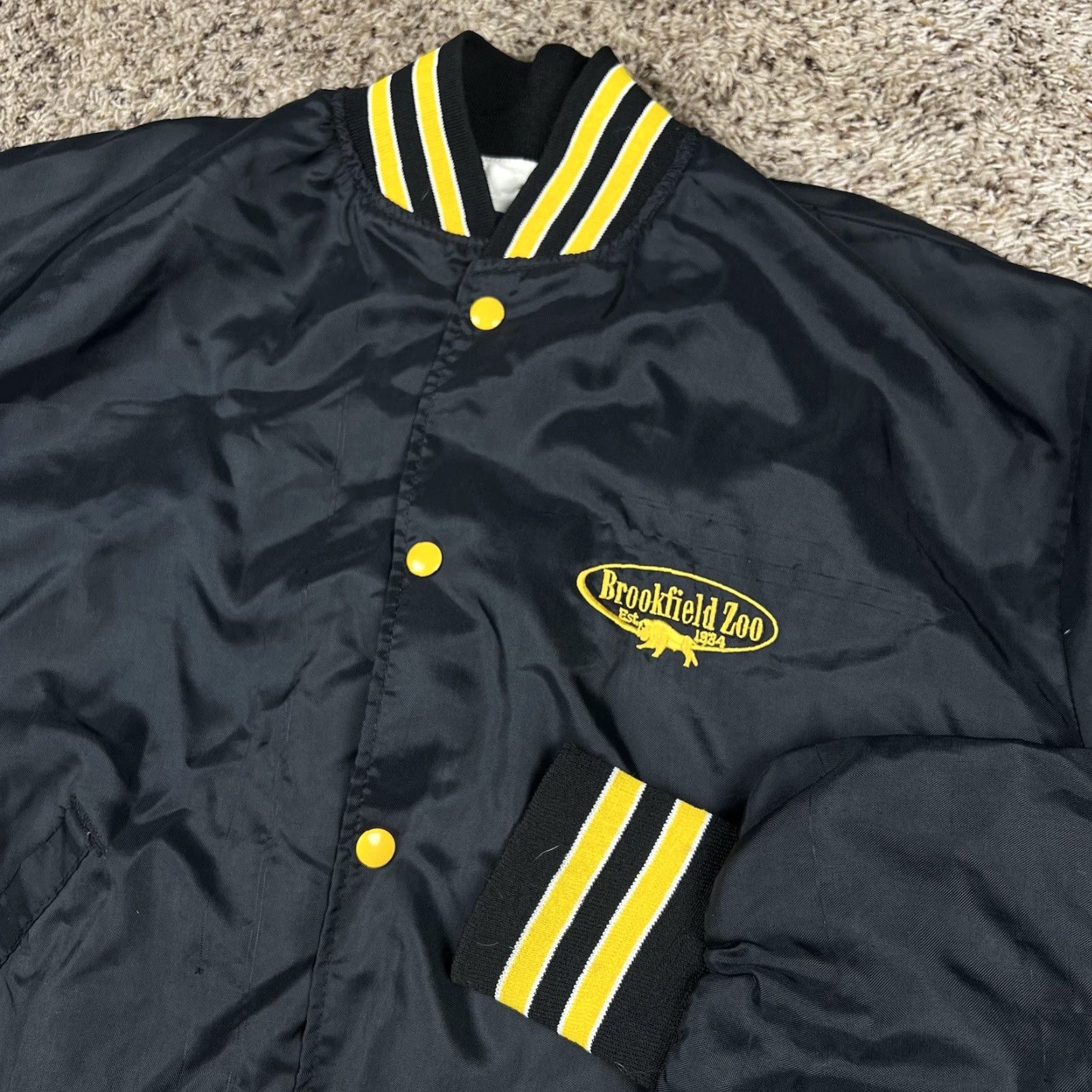 Holloway VINTAGE Holloway 90s Bomber Jacket Black L Size US L / EU 52-54 / 3 - 4 Thumbnail