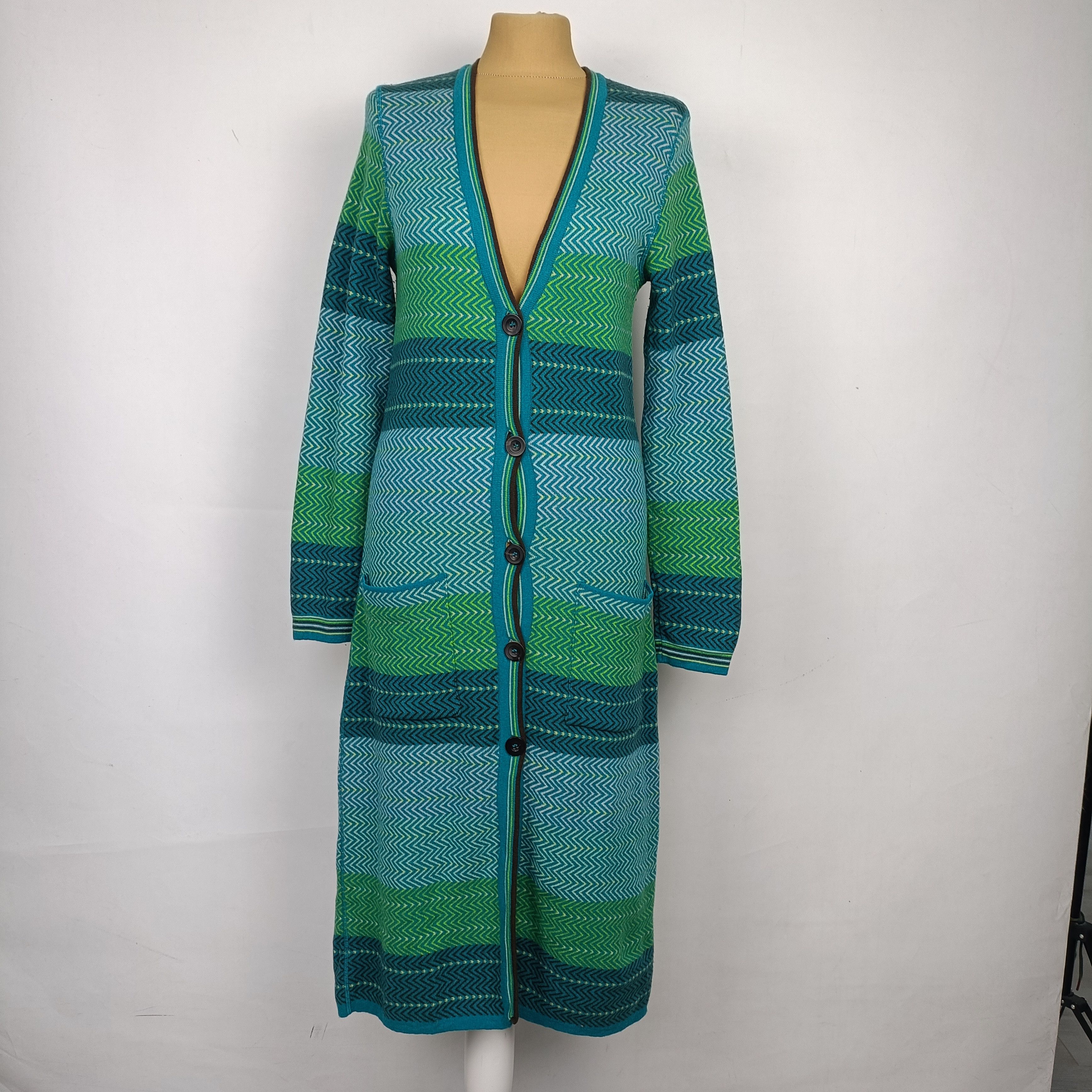 image of Rene Lezard Green Wool Jumper Dress !, Women's (Size Small)