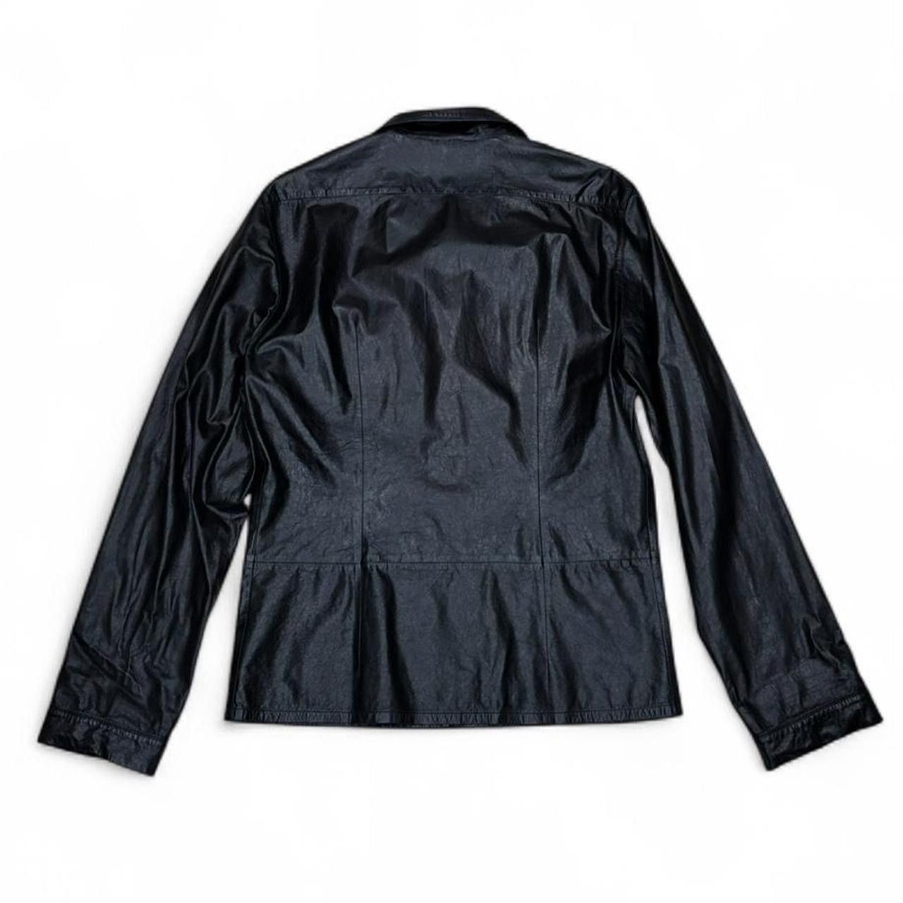 Loewe Loewe Vintage Black Leather Jacket Size L / US 10 / IT 46 - 2 Thumbnail