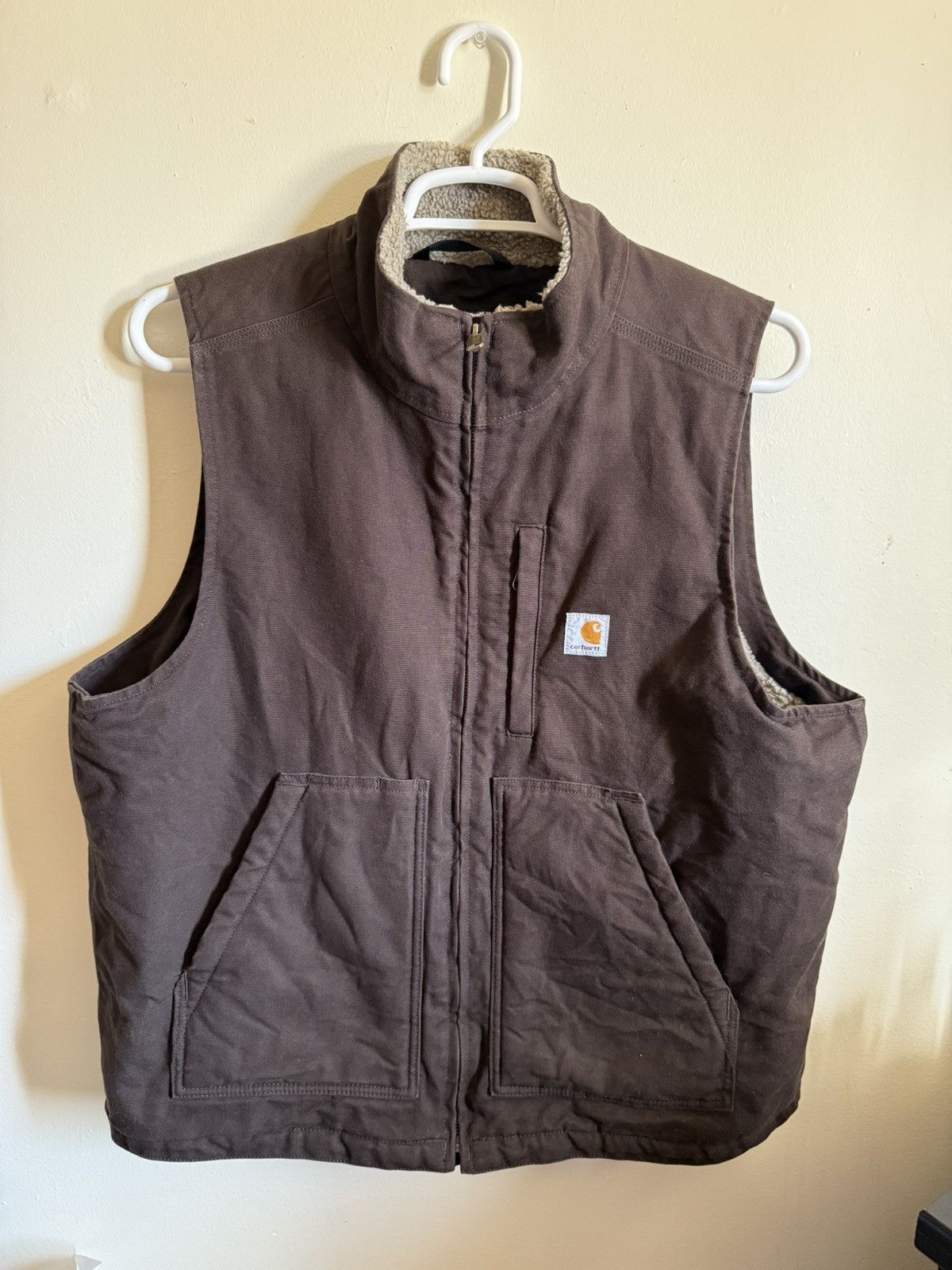 Carhartt Brown Carhartt Sherpa Lined Vest Size US L / EU 52-54 / 3 - 1 Thumbnail