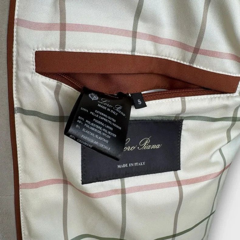 Loro Piana LORO PIANA Men's calf leather kidskin jacket Size US S / EU 44-46 / 1 - 9 Thumbnail