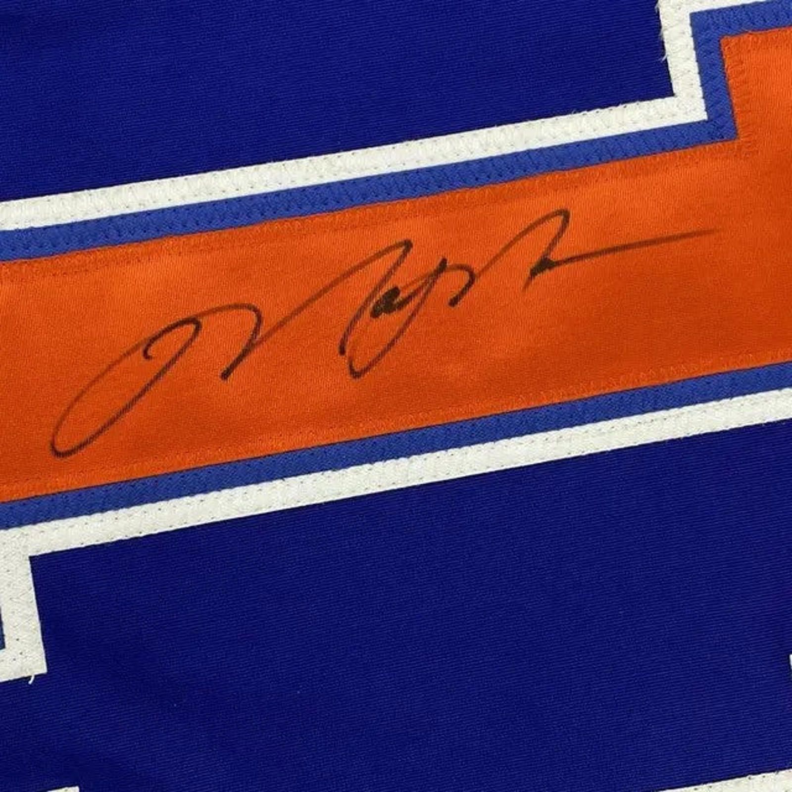 Other Autographed Mark Messier Edmonton Blue Hockey Jersey JSA COA Size ONE SIZE - 4 Thumbnail